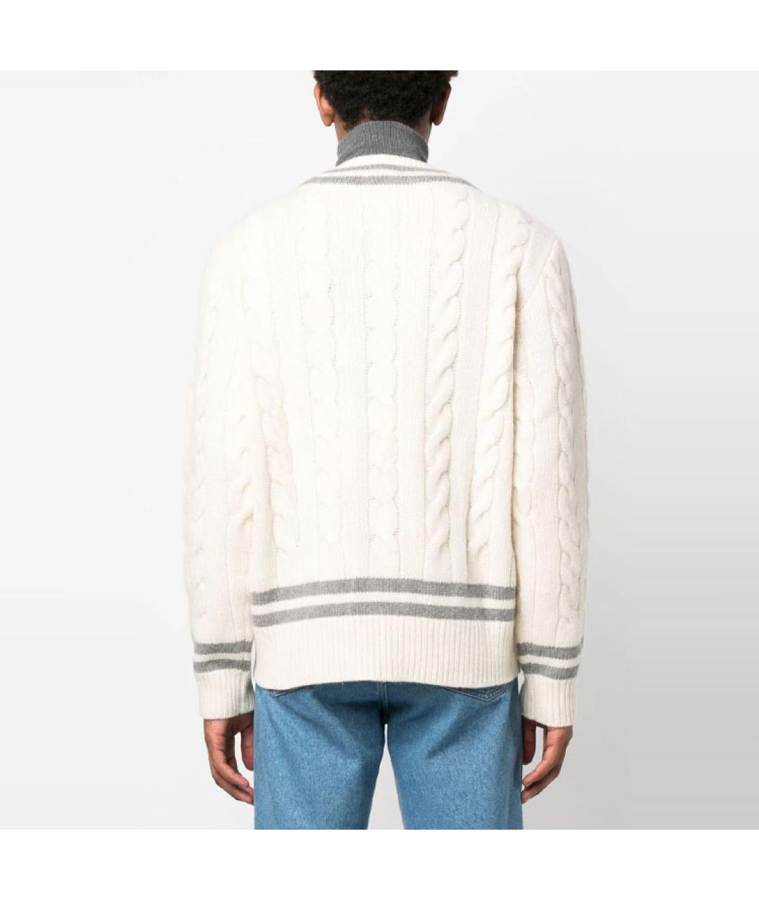 POLO RALPH LAUREN Белый кашемировый джемпер / свитер, фото 3