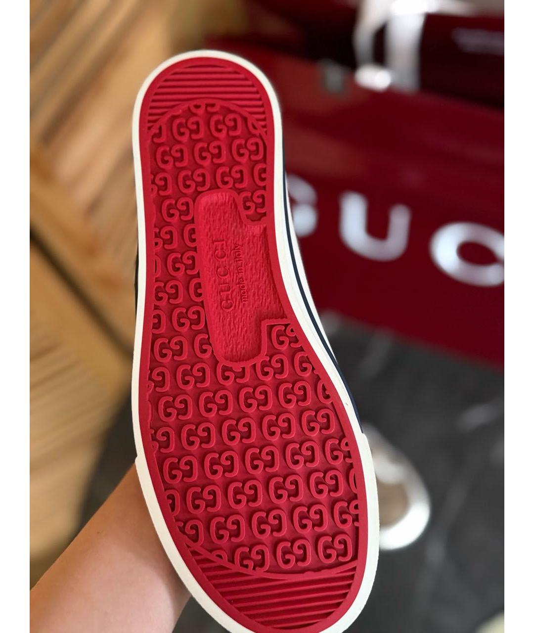 GUCCI Коричневые кеды, фото 5