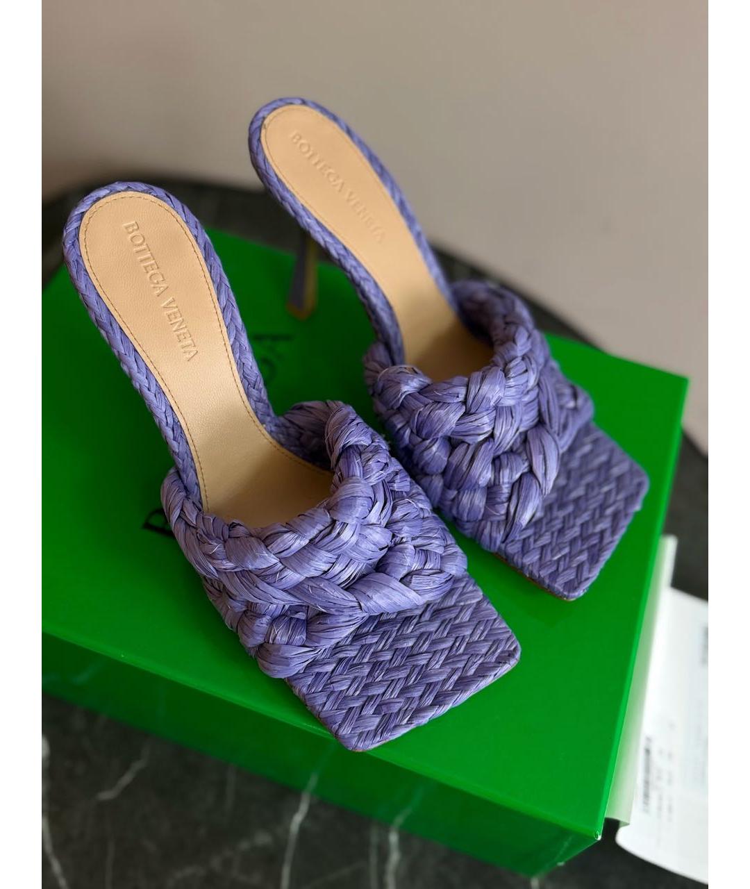 BOTTEGA VENETA Фиолетовые мюли, фото 2