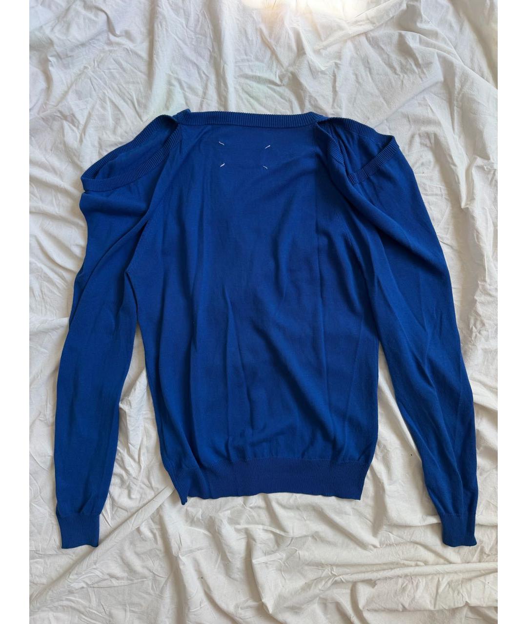 MAISON MARGIELA Синий хлопковый джемпер / свитер, фото 2
