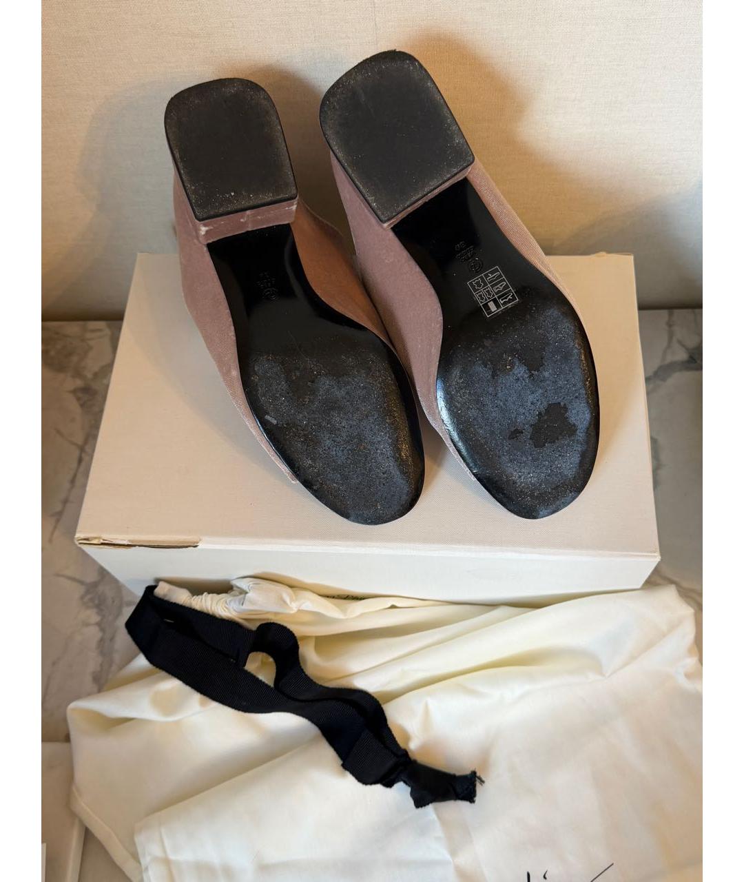 3.1 PHILLIP LIM Розовые текстильные мюли, фото 7