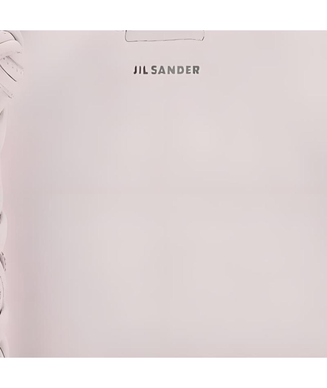 JIL SANDER Розовая кожаная сумка через плечо, фото 3