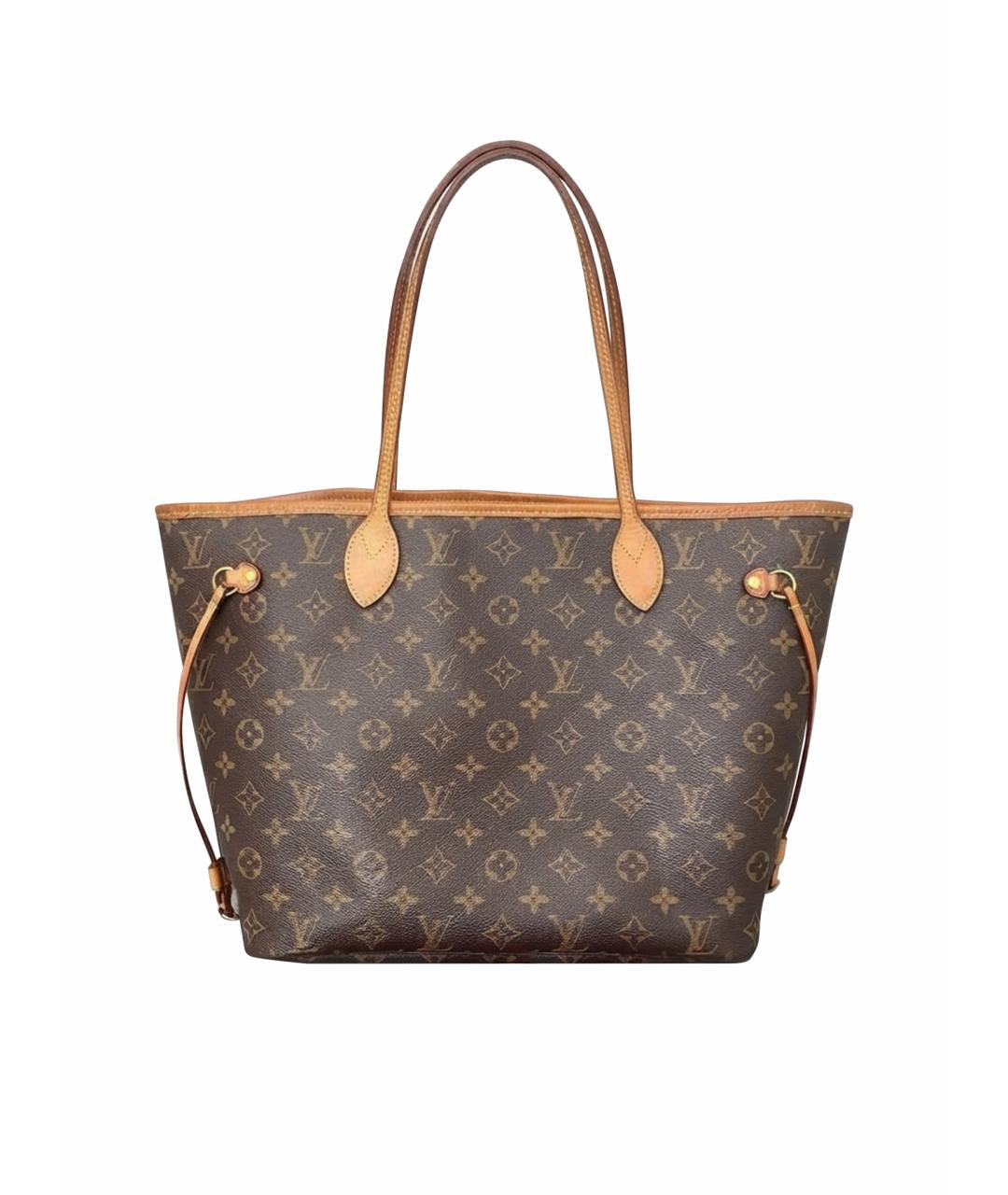 LOUIS VUITTON Коричневая кожаная сумка тоут, фото 1