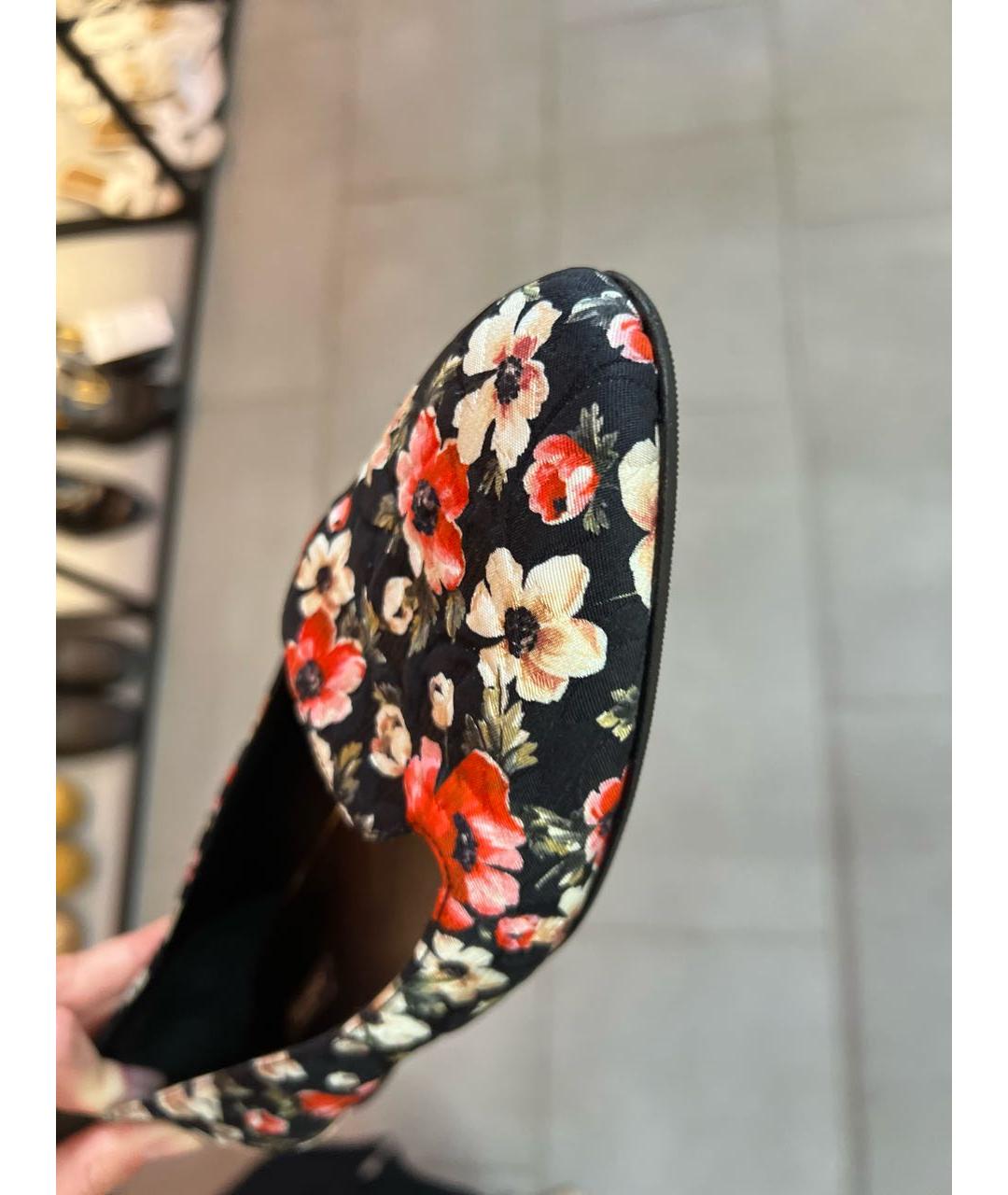 DOLCE&GABBANA Черные кожаные балетки, фото 2