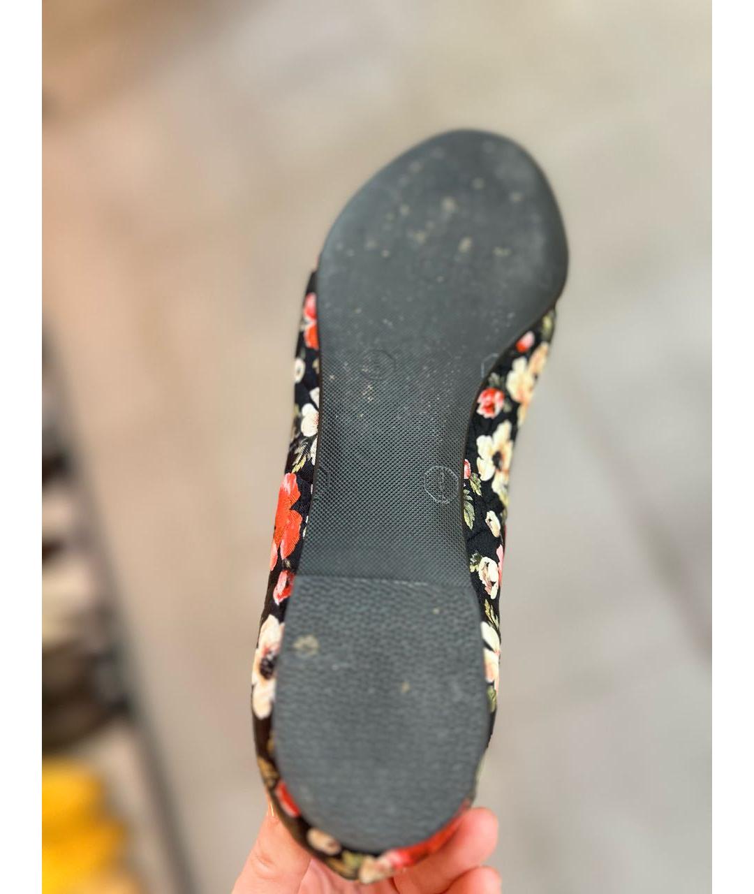 DOLCE&GABBANA Черные кожаные балетки, фото 4