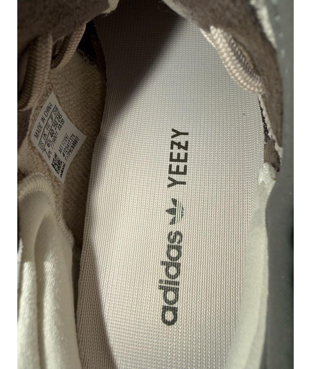 ADIDAS YEEZY Антрацитовые текстильные кроссовки, фото 6
