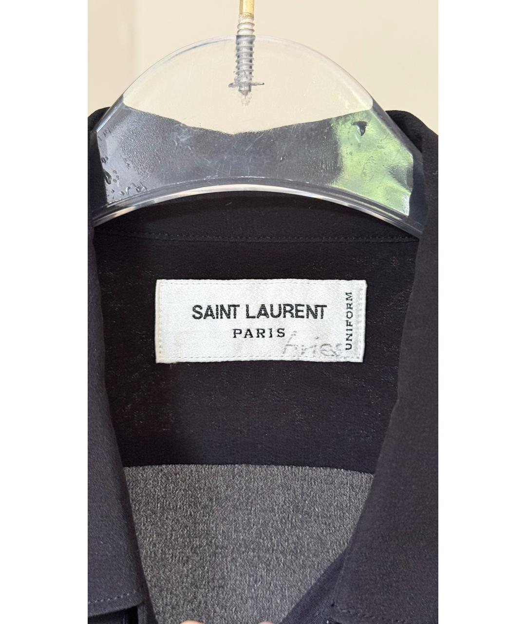 SAINT LAURENT Черная рубашка, фото 6