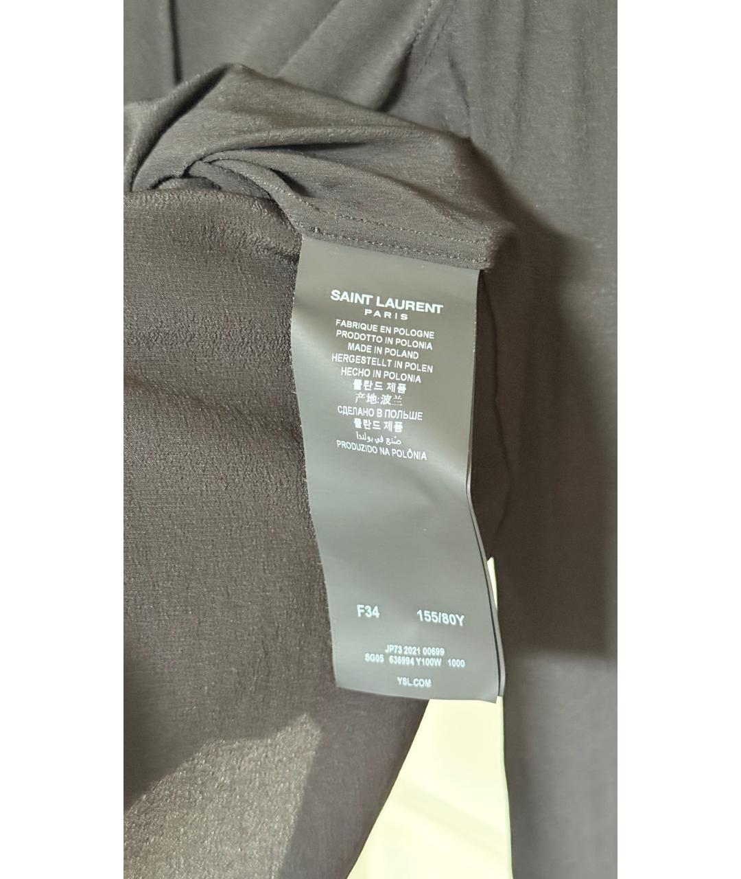 SAINT LAURENT Черная рубашка, фото 7