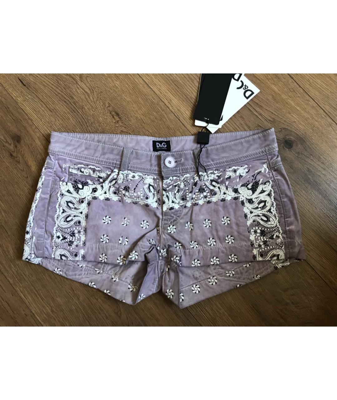 DOLCE&GABBANA Мульти хлопко-эластановые шорты, фото 6