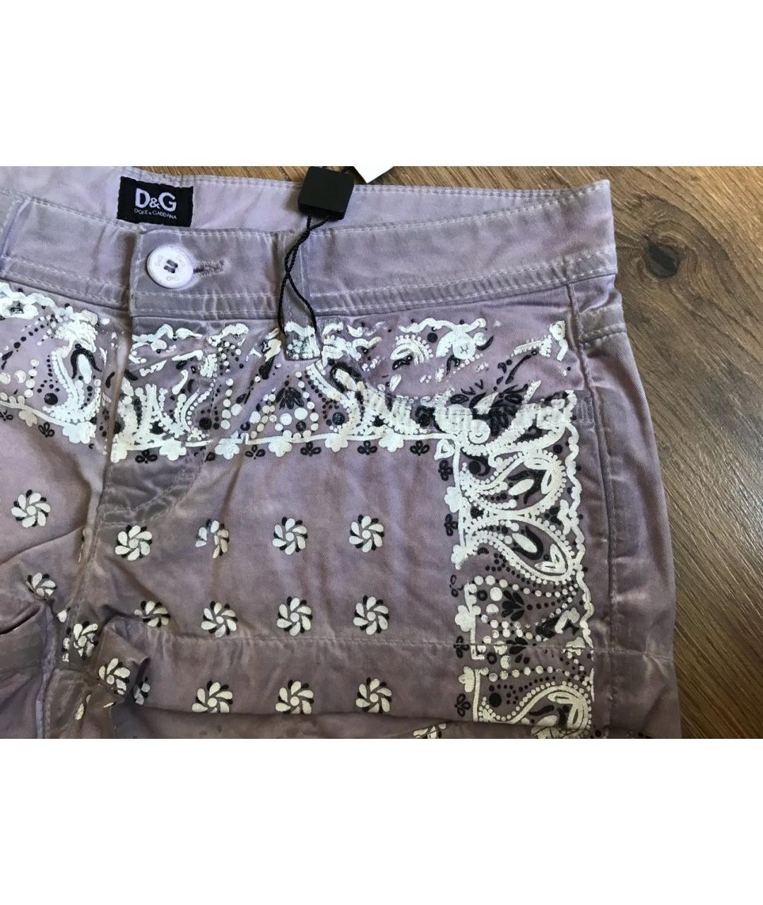 DOLCE&GABBANA Мульти хлопко-эластановые шорты, фото 2