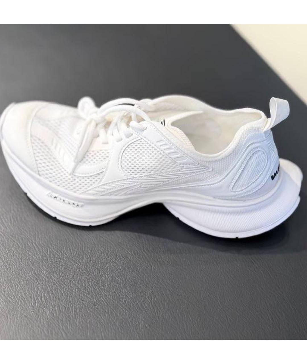 BALENCIAGA Белые текстильные кроссовки, фото 5