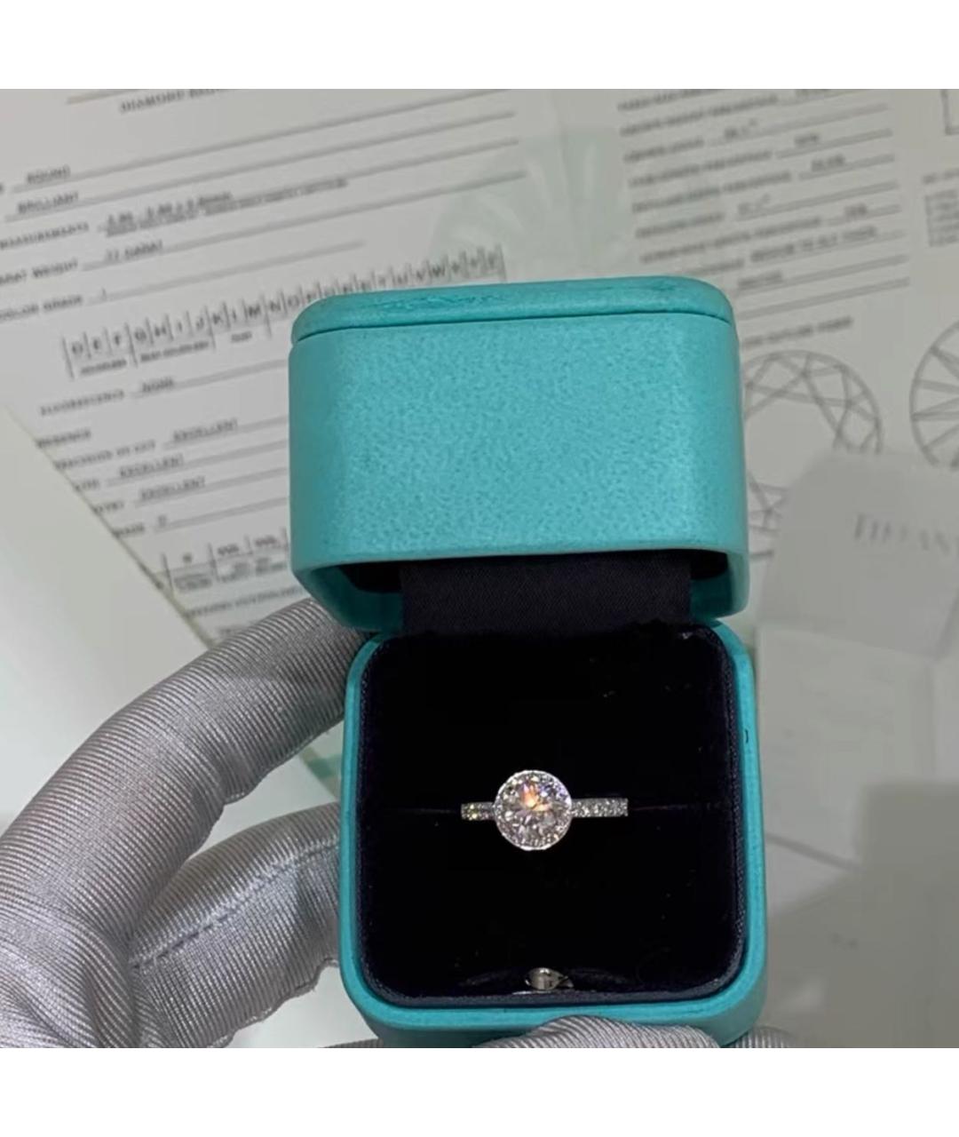TIFFANY&CO Серебряное платиновое кольцо, фото 2