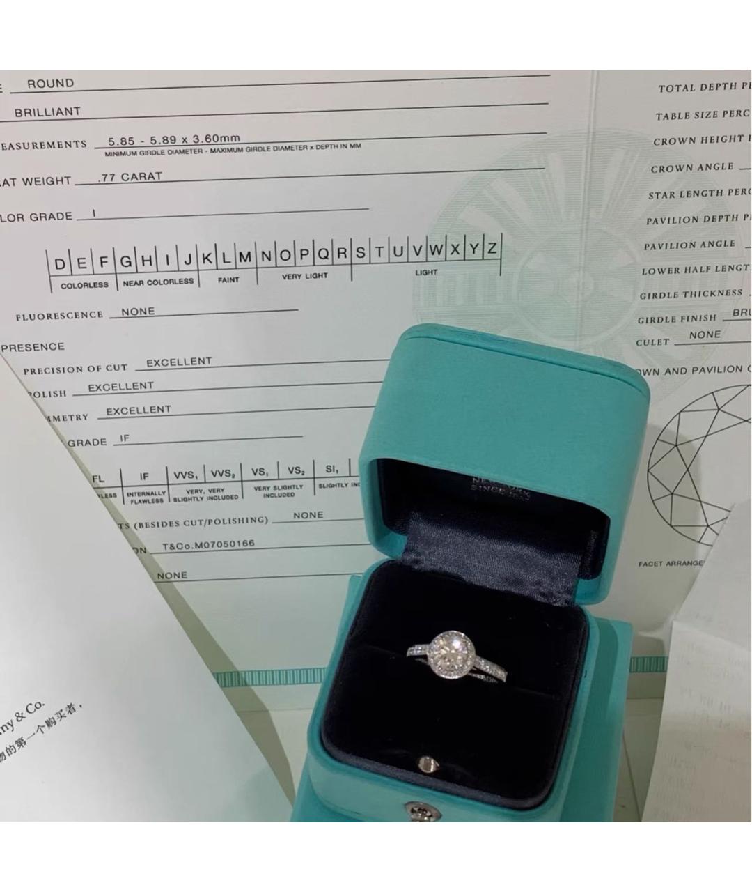 TIFFANY&CO Серебряное платиновое кольцо, фото 3