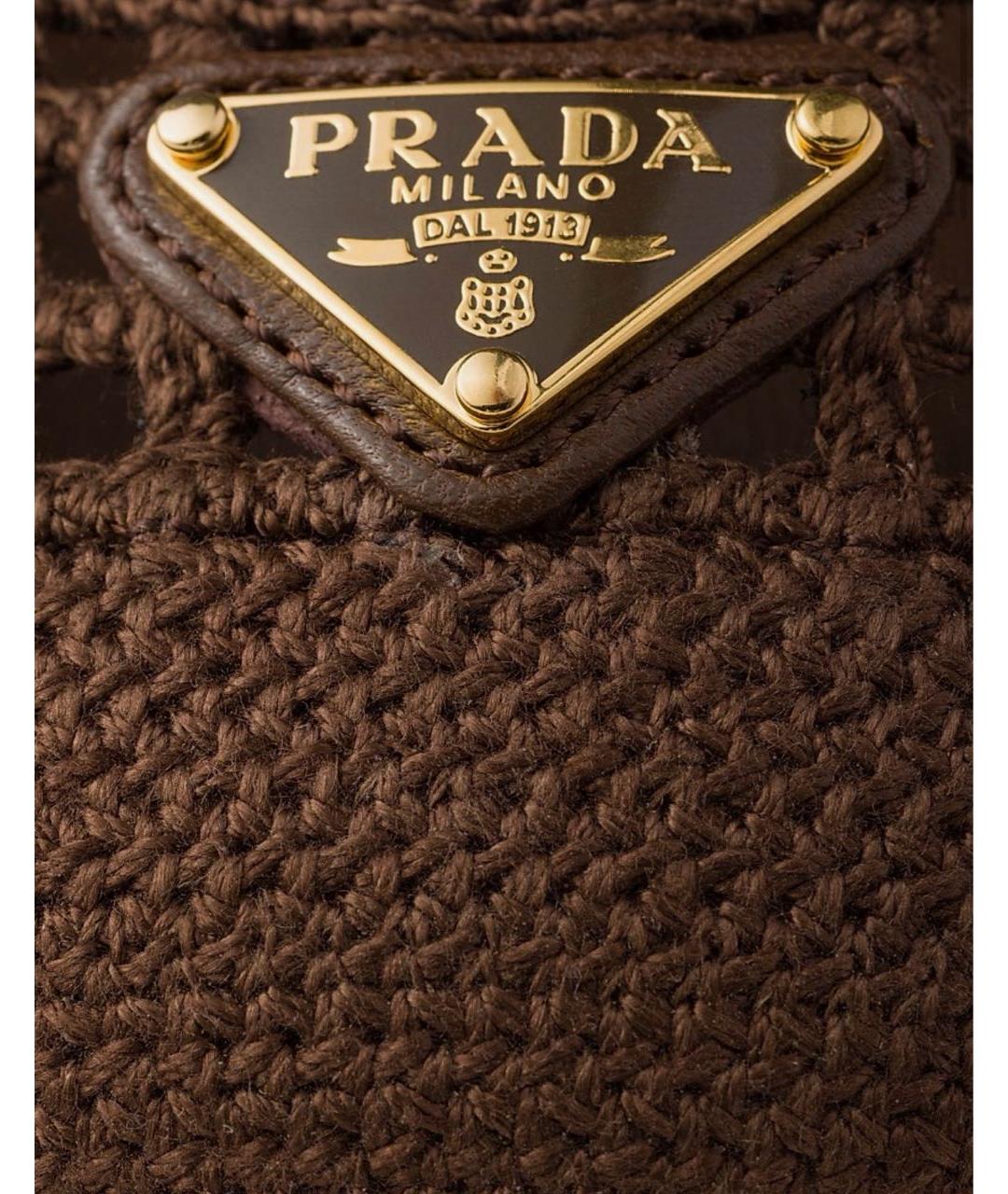 PRADA Коричневые кожаные туфли, фото 5