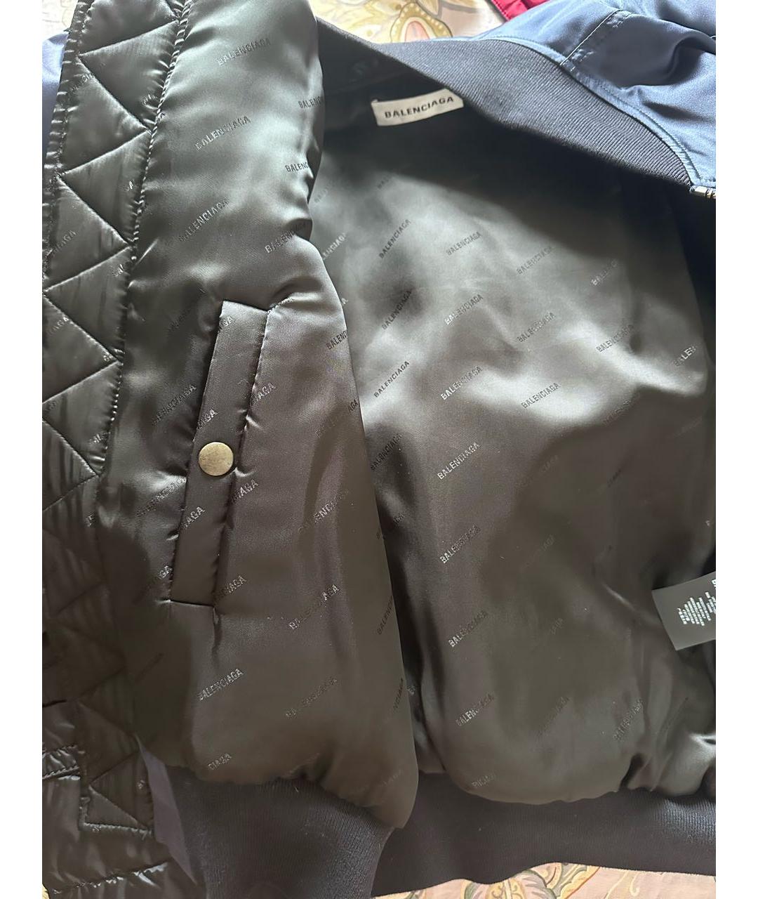 BALENCIAGA Темно-синяя куртка, фото 8