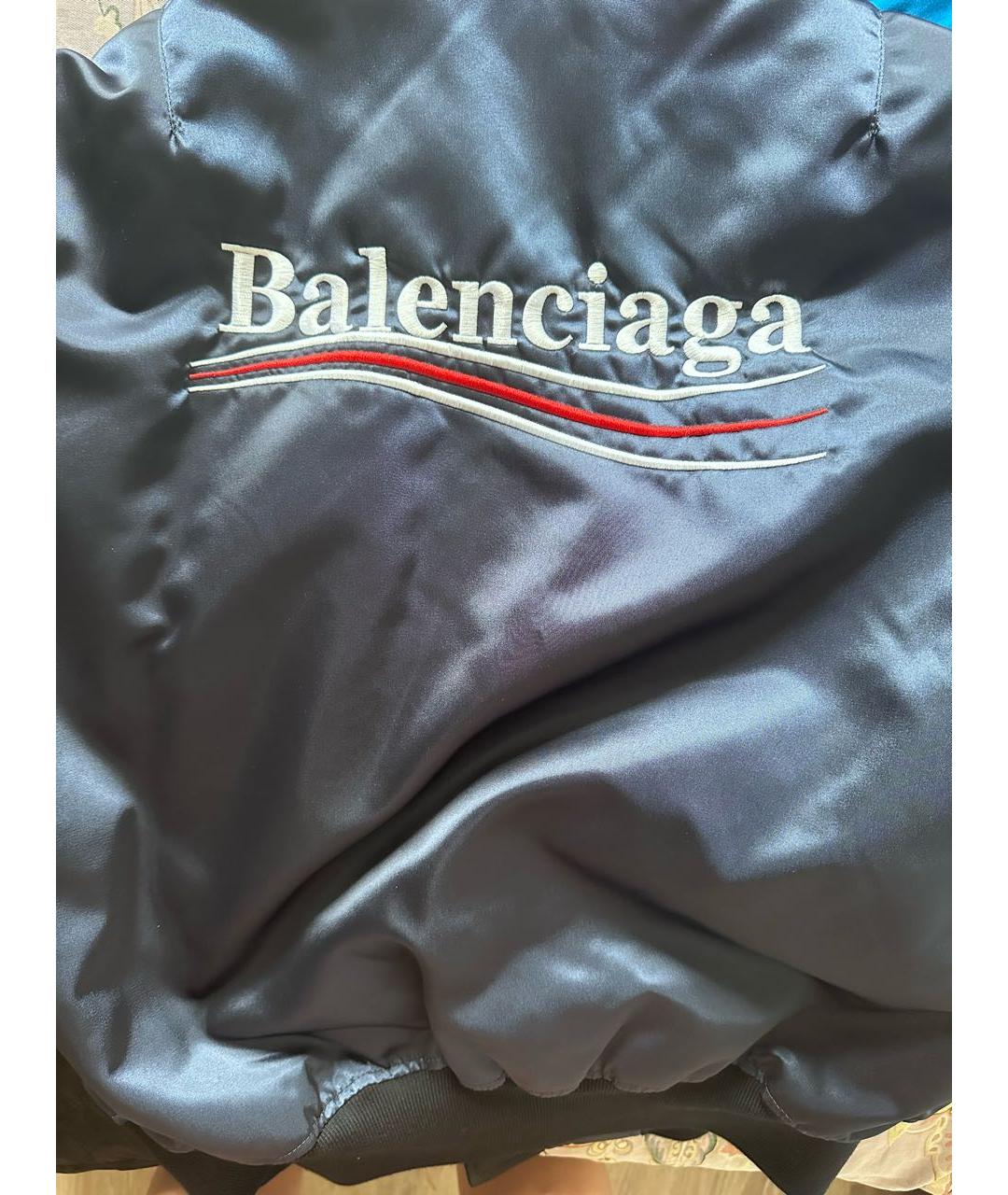 BALENCIAGA Темно-синяя куртка, фото 4