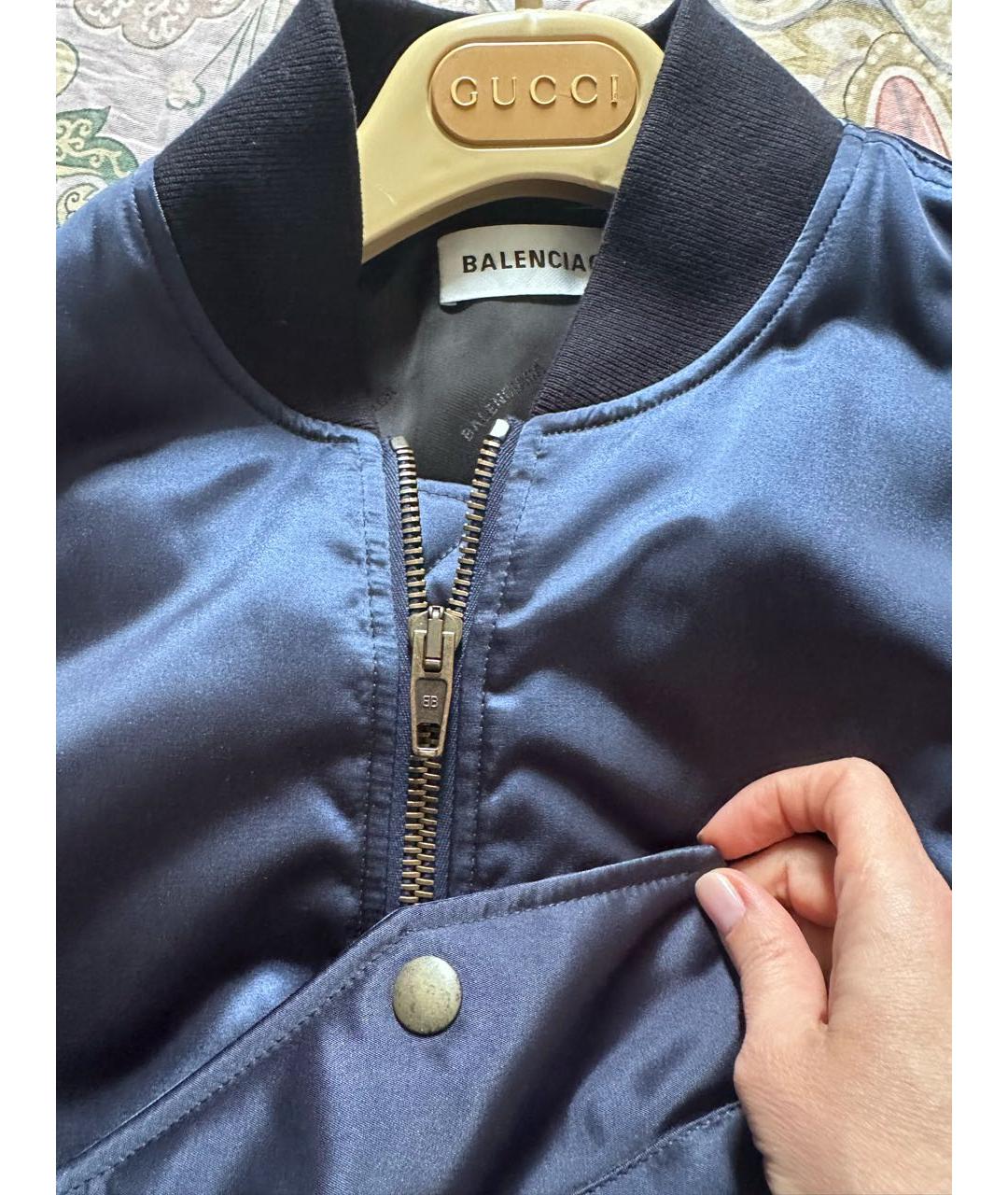 BALENCIAGA Темно-синяя куртка, фото 3