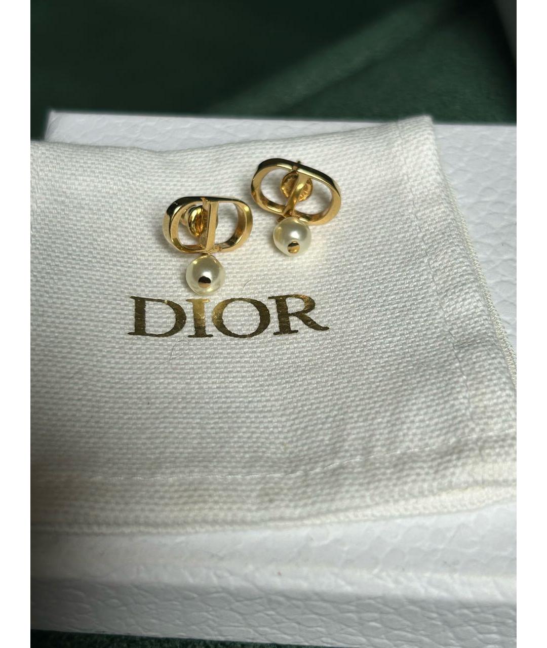 CHRISTIAN DIOR Золотые серьги, фото 6