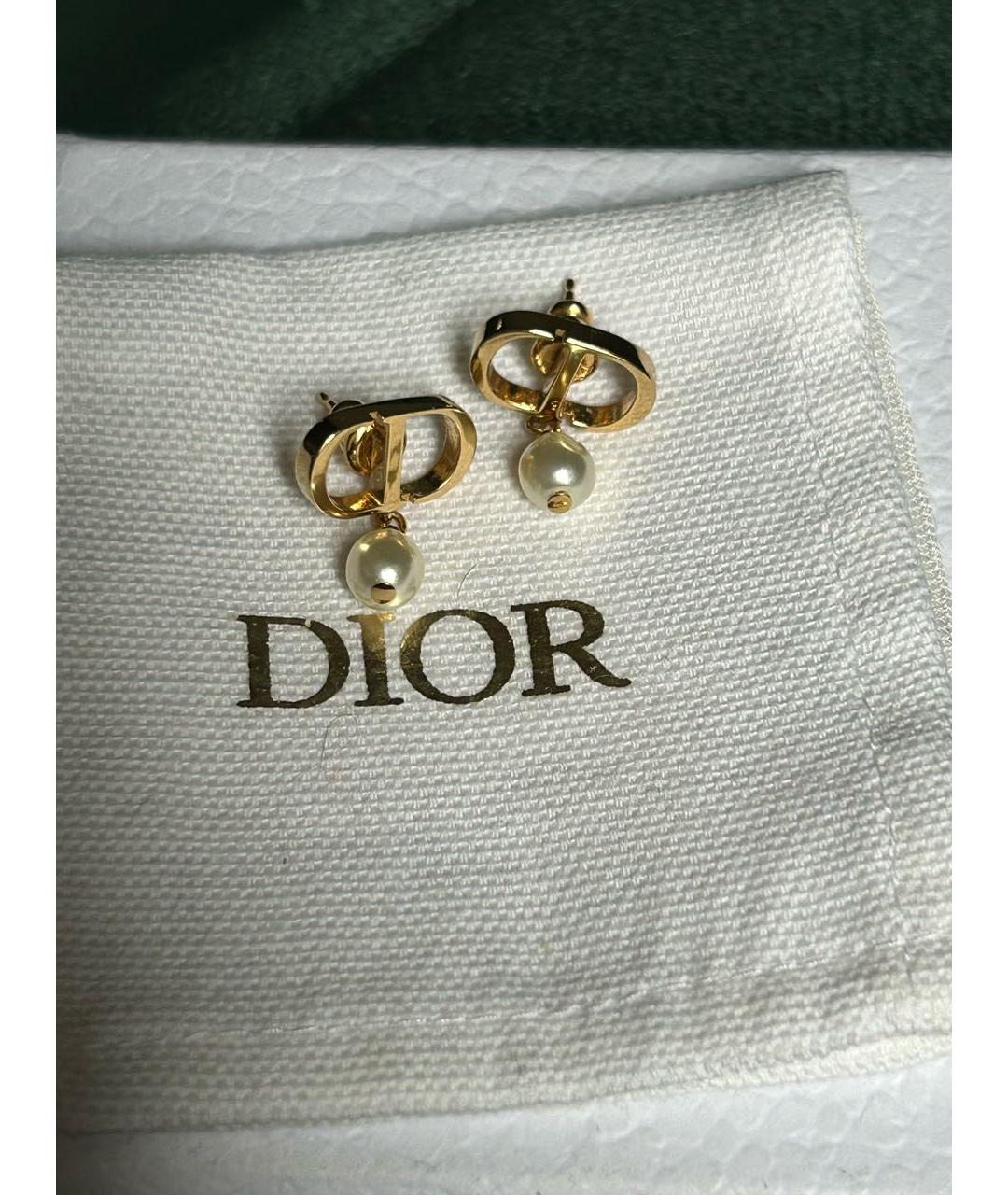 CHRISTIAN DIOR Золотые серьги, фото 5