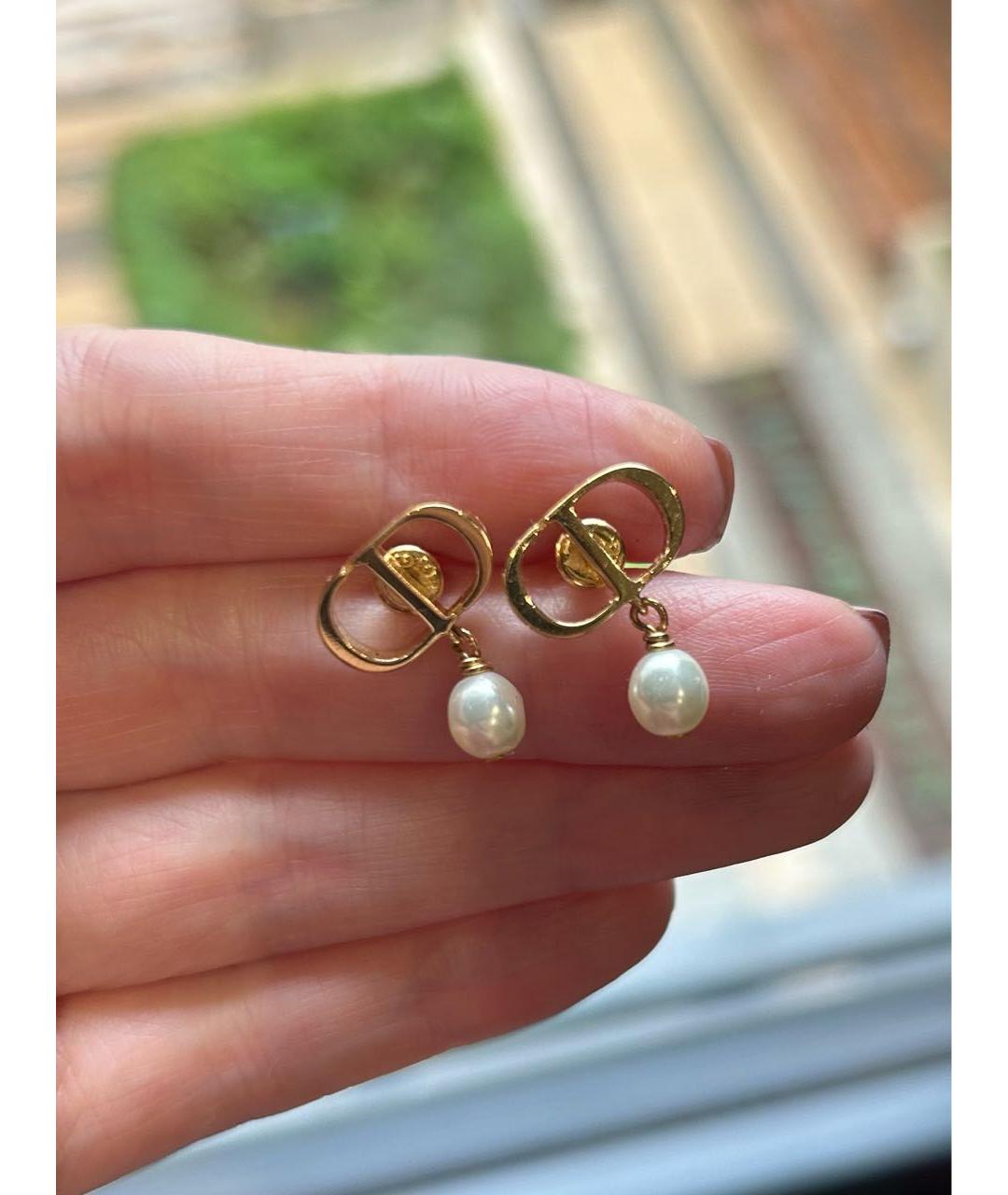 CHRISTIAN DIOR Золотые серьги, фото 7