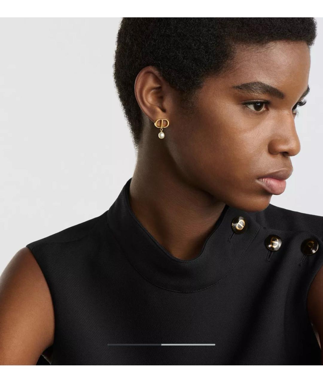 CHRISTIAN DIOR Золотые серьги, фото 2