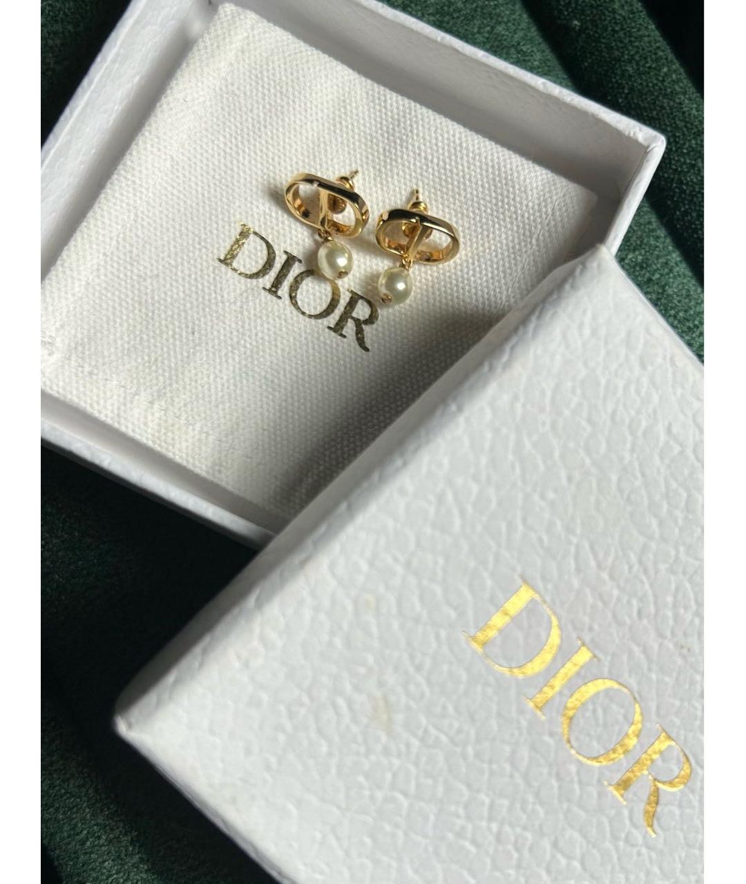 CHRISTIAN DIOR Золотые серьги, фото 4