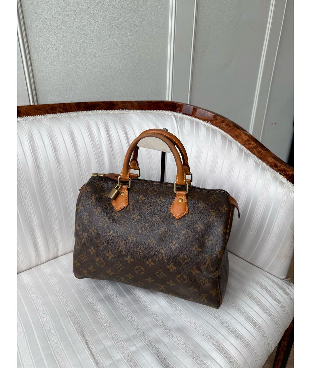 LOUIS VUITTON Коричневая канва сумка тоут, фото 2