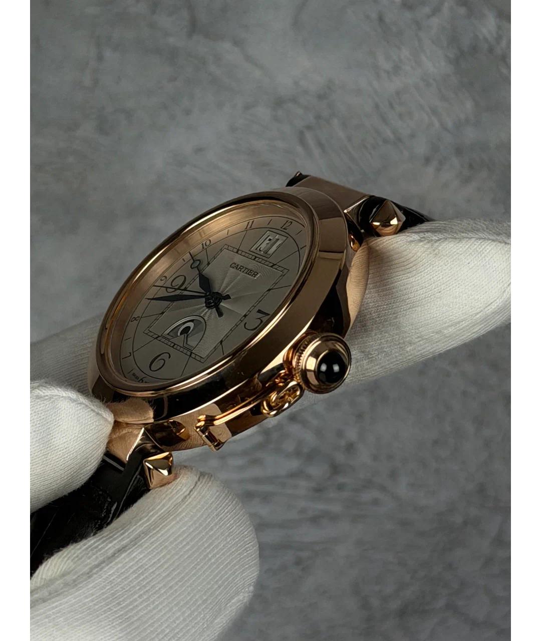 CARTIER Белые часы из розового золота, фото 3