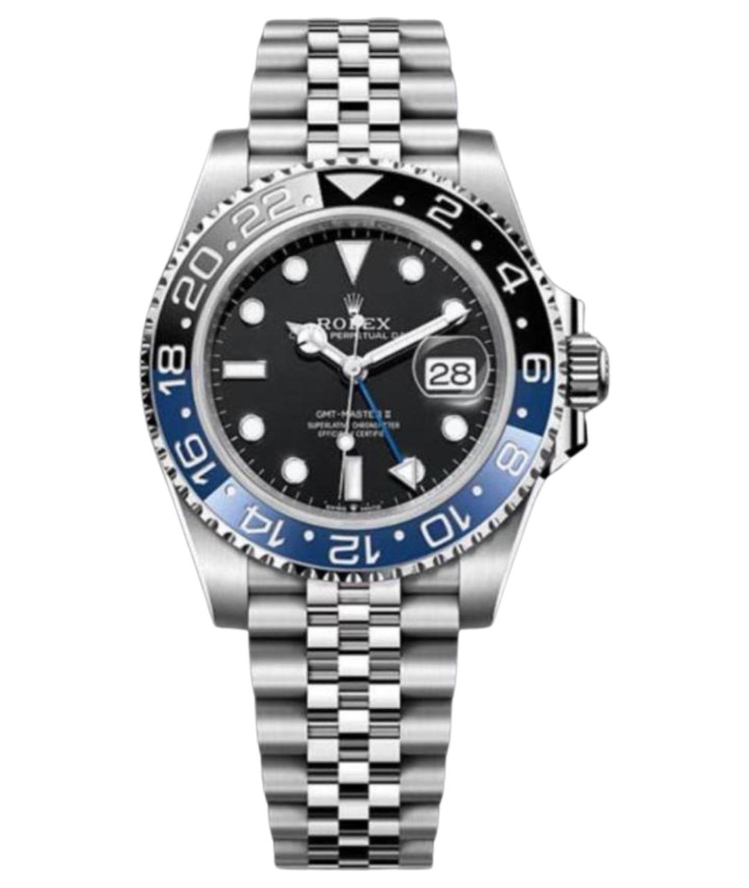 ROLEX Темно-синие стальные часы, фото 1