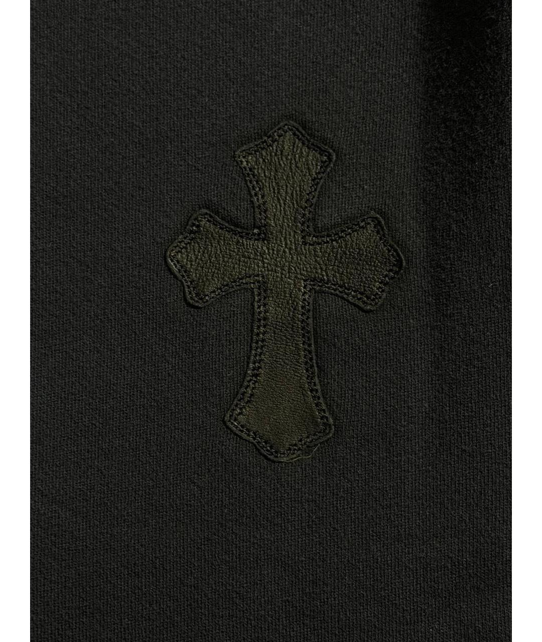CHROME HEARTS Черные хлопковые повседневные брюки, фото 4