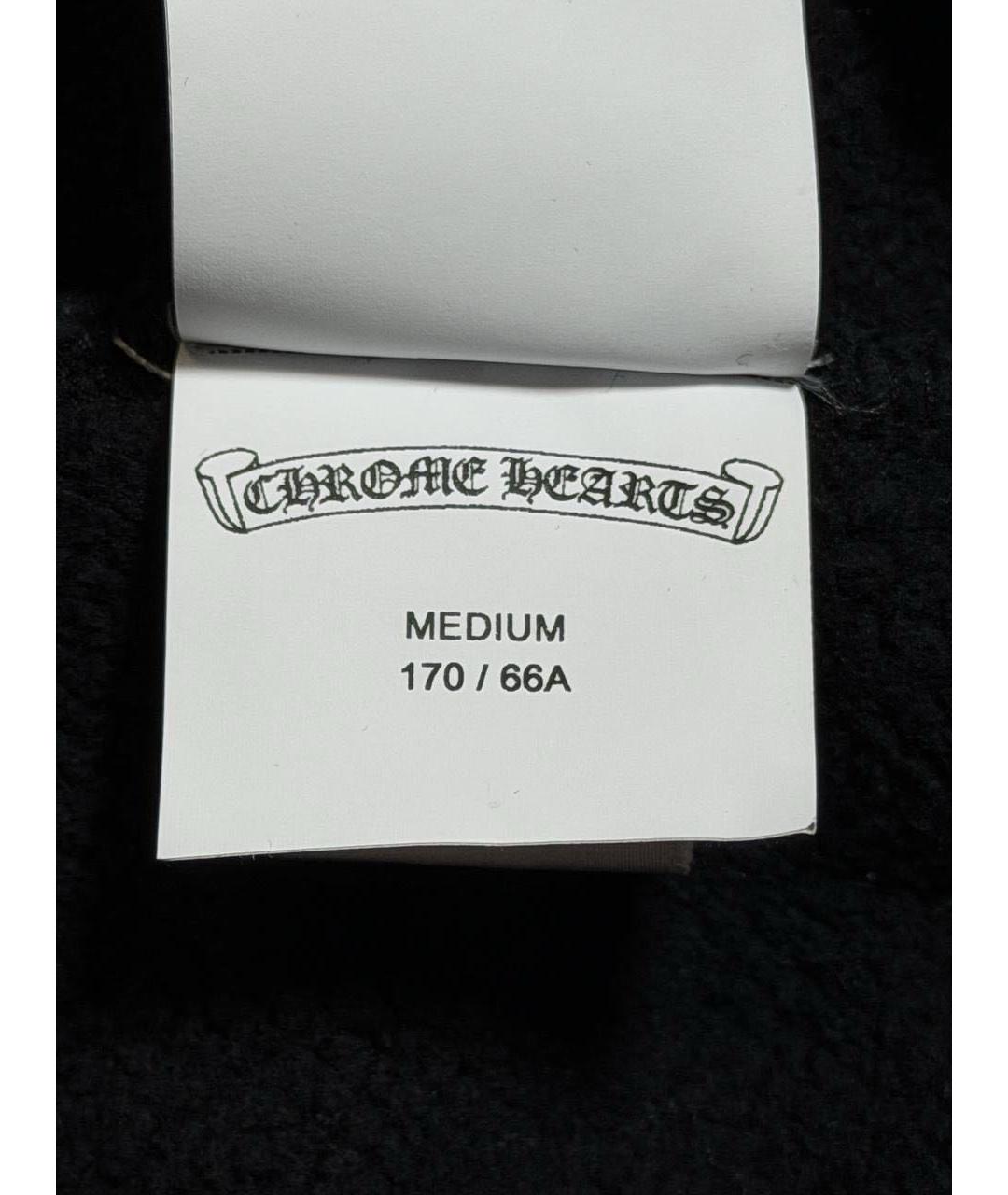 CHROME HEARTS Черные хлопковые повседневные брюки, фото 8