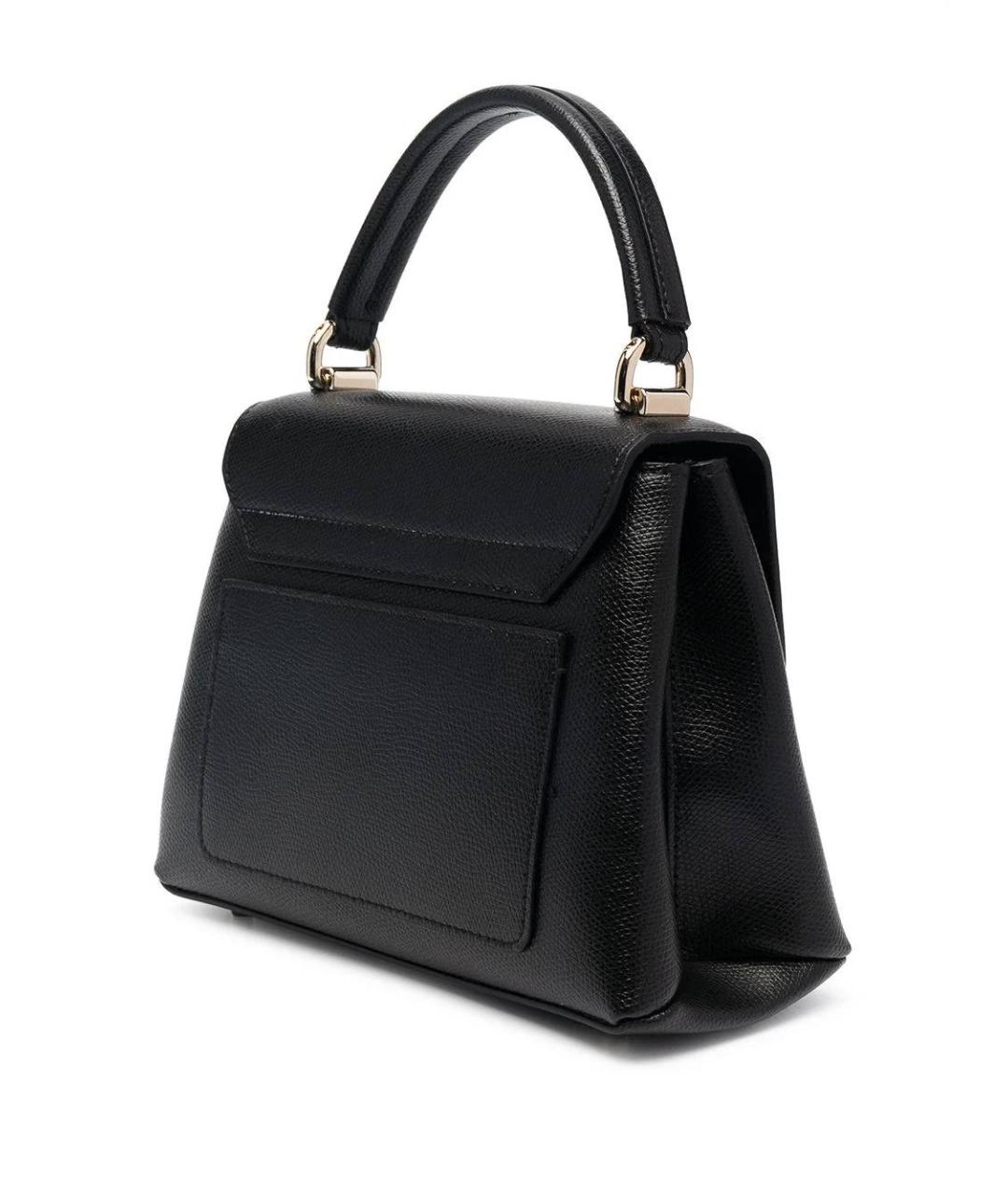 FURLA Черная кожаная сумка тоут, фото 2