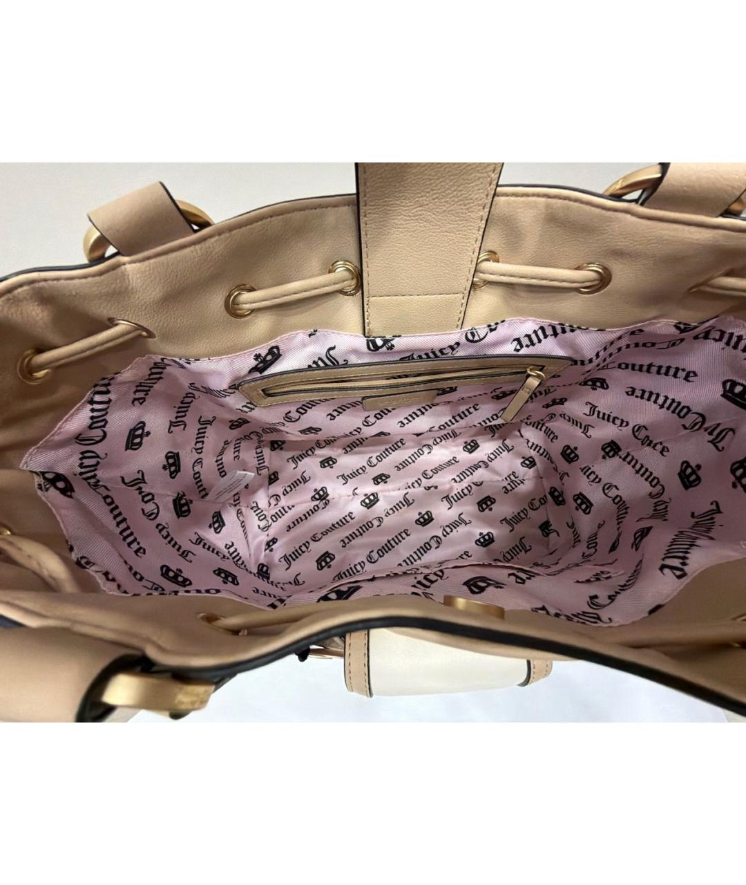 JUICY COUTURE Бежевая сумка тоут, фото 4