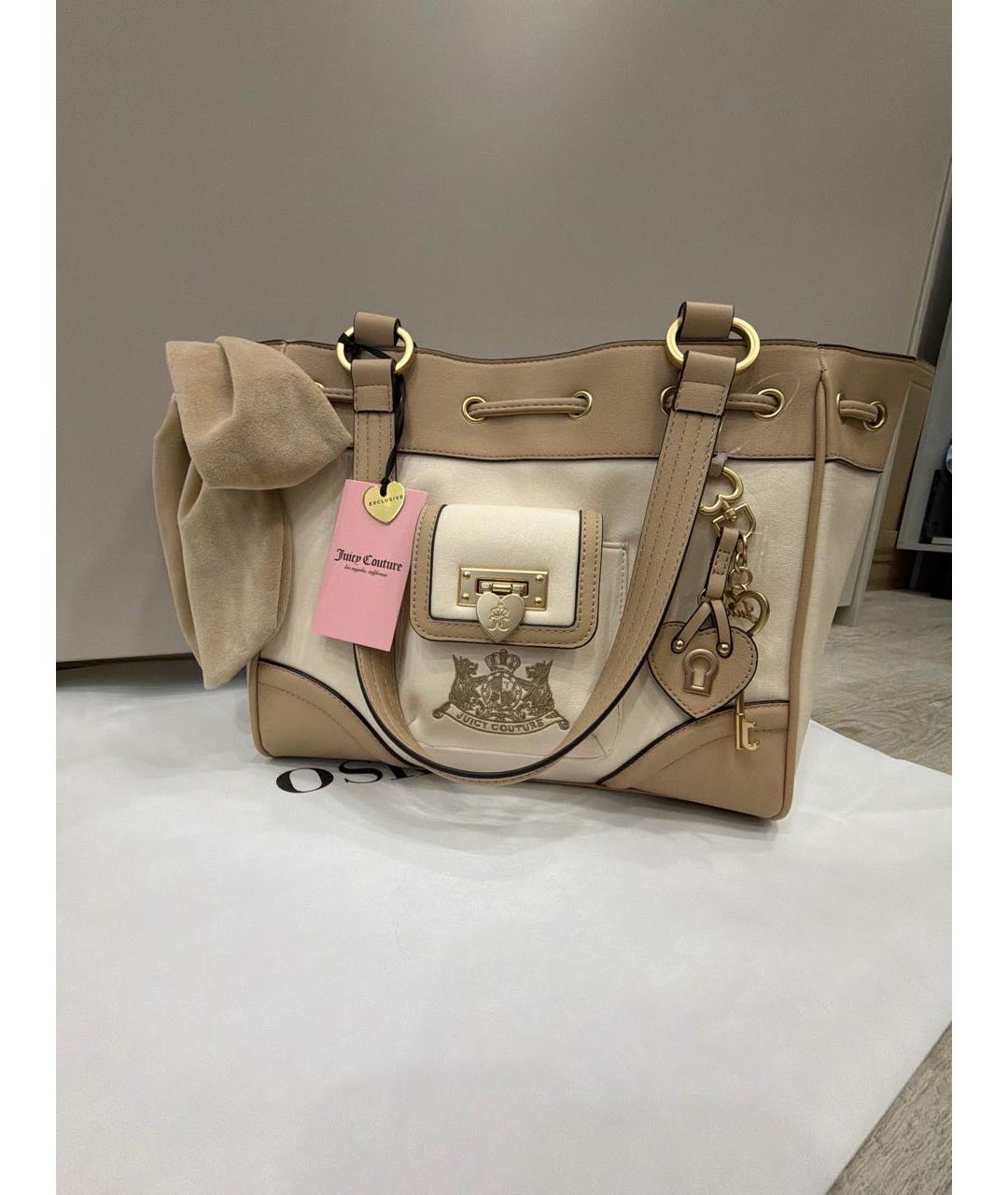JUICY COUTURE Бежевая сумка тоут, фото 6