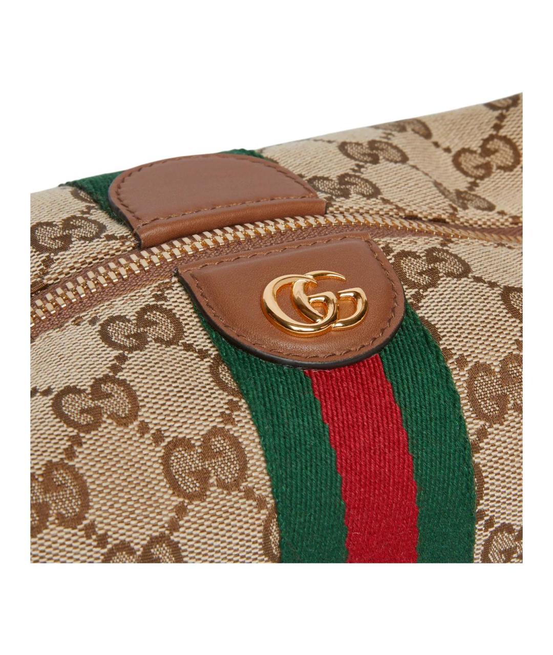 GUCCI Бежевая канва сумка через плечо, фото 4
