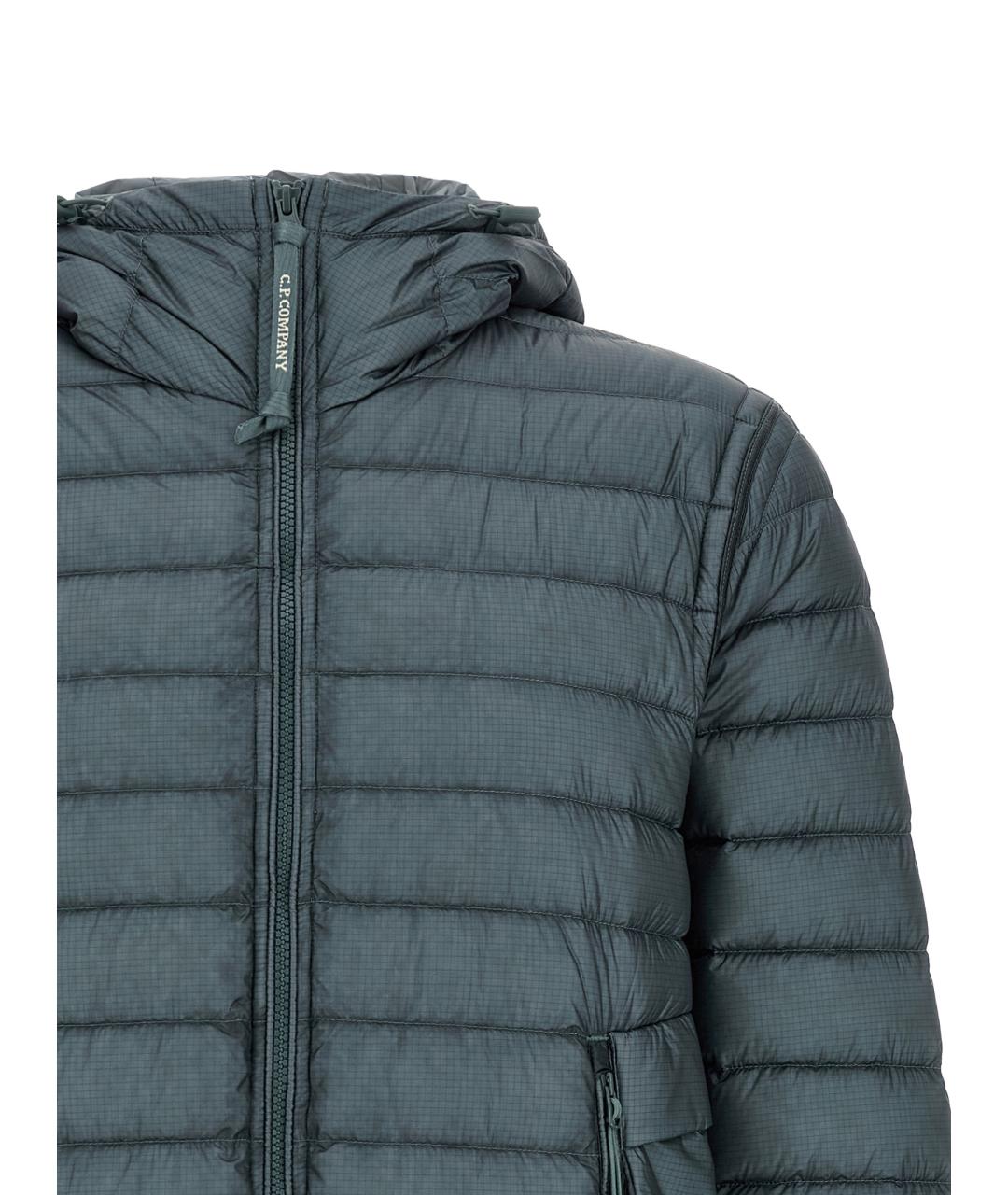 CP COMPANY Синий полиамидовый пуховик, фото 3