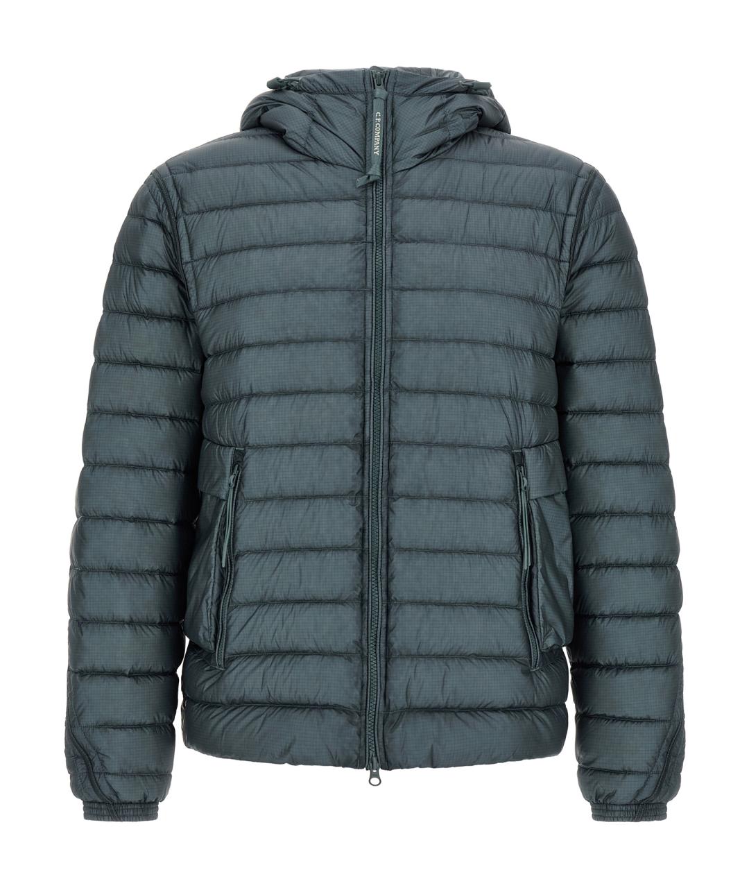 CP COMPANY Синий полиамидовый пуховик, фото 1