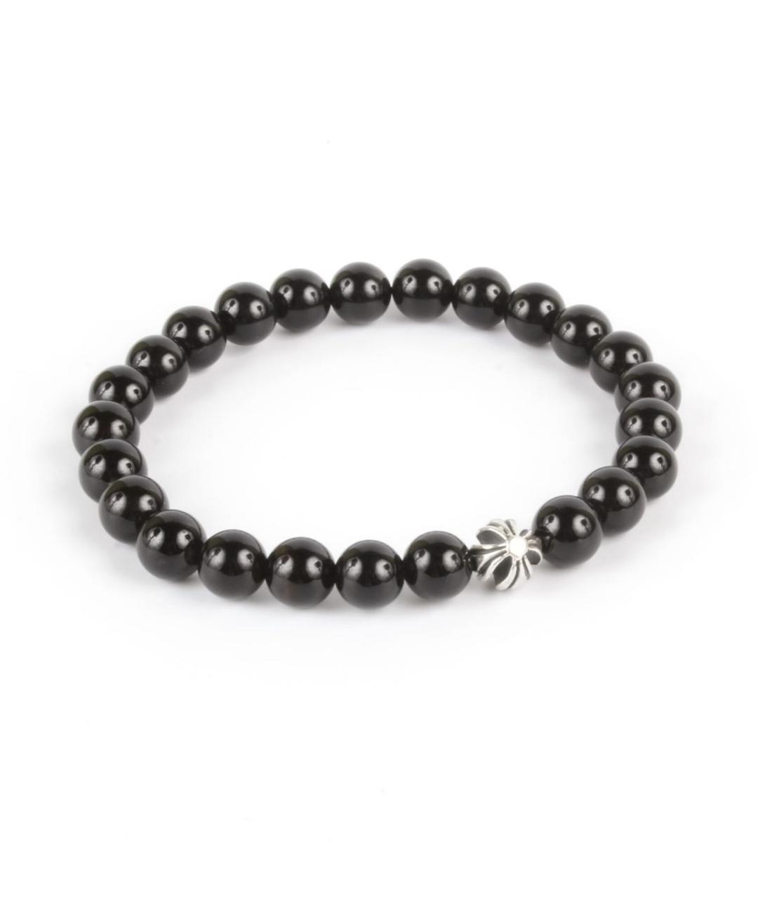 CHROME HEARTS Черный серебряный браслет, фото 4