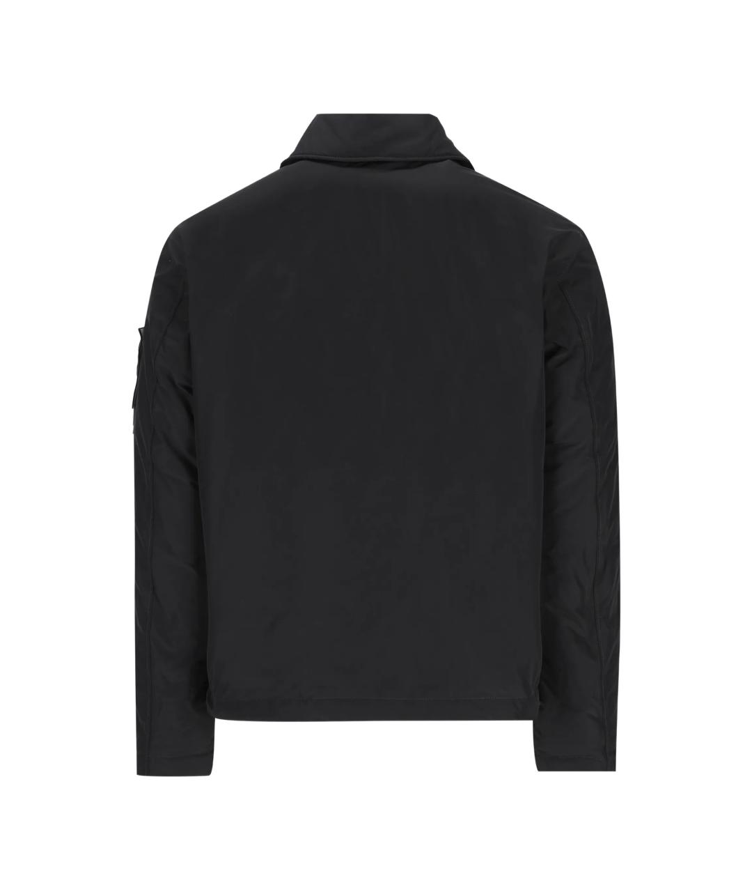 STONE ISLAND Черная полиэстеровая куртка, фото 2