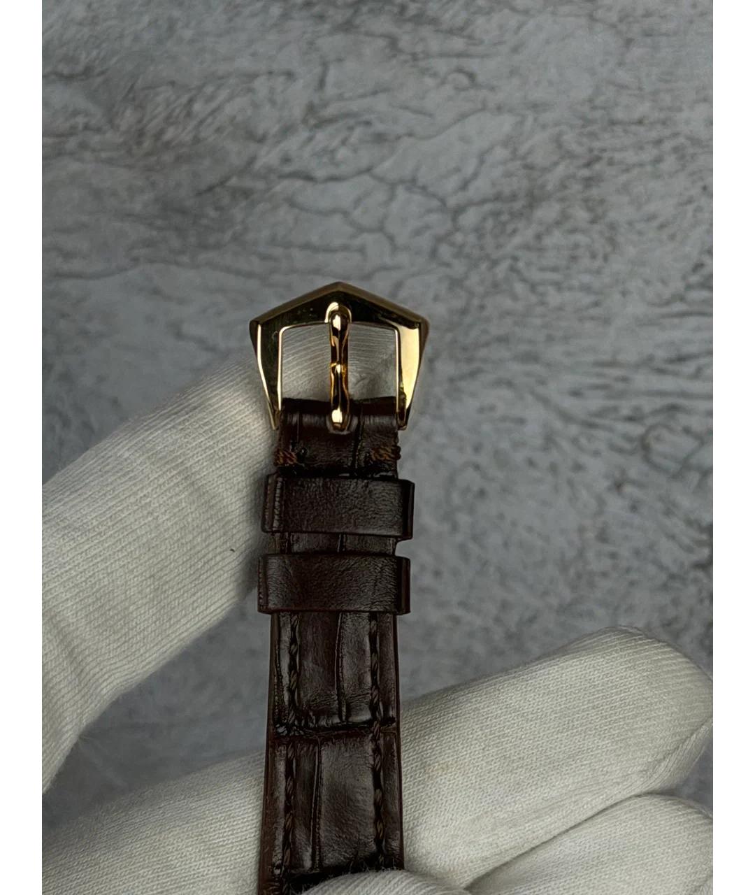 PATEK PHILIPPE Белые часы из желтого золота, фото 5