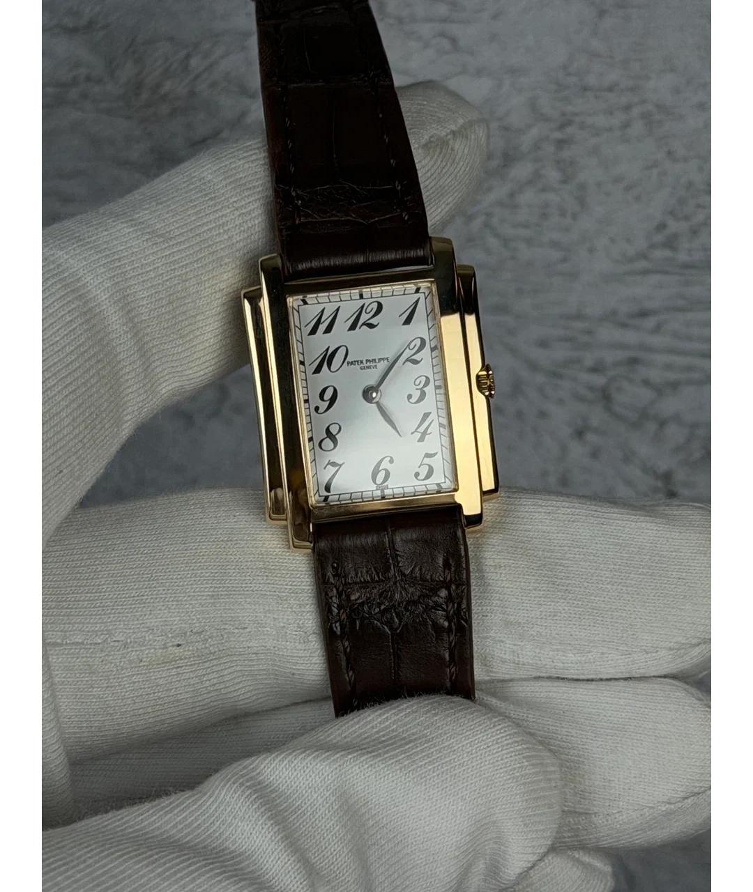 PATEK PHILIPPE Белые часы из желтого золота, фото 2