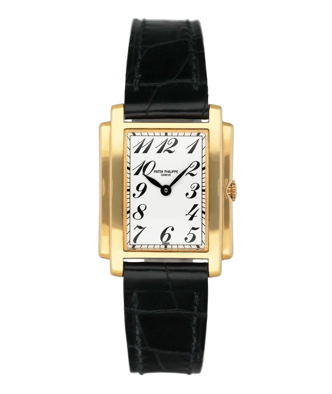 PATEK PHILIPPE Белые часы из желтого золота, фото 1