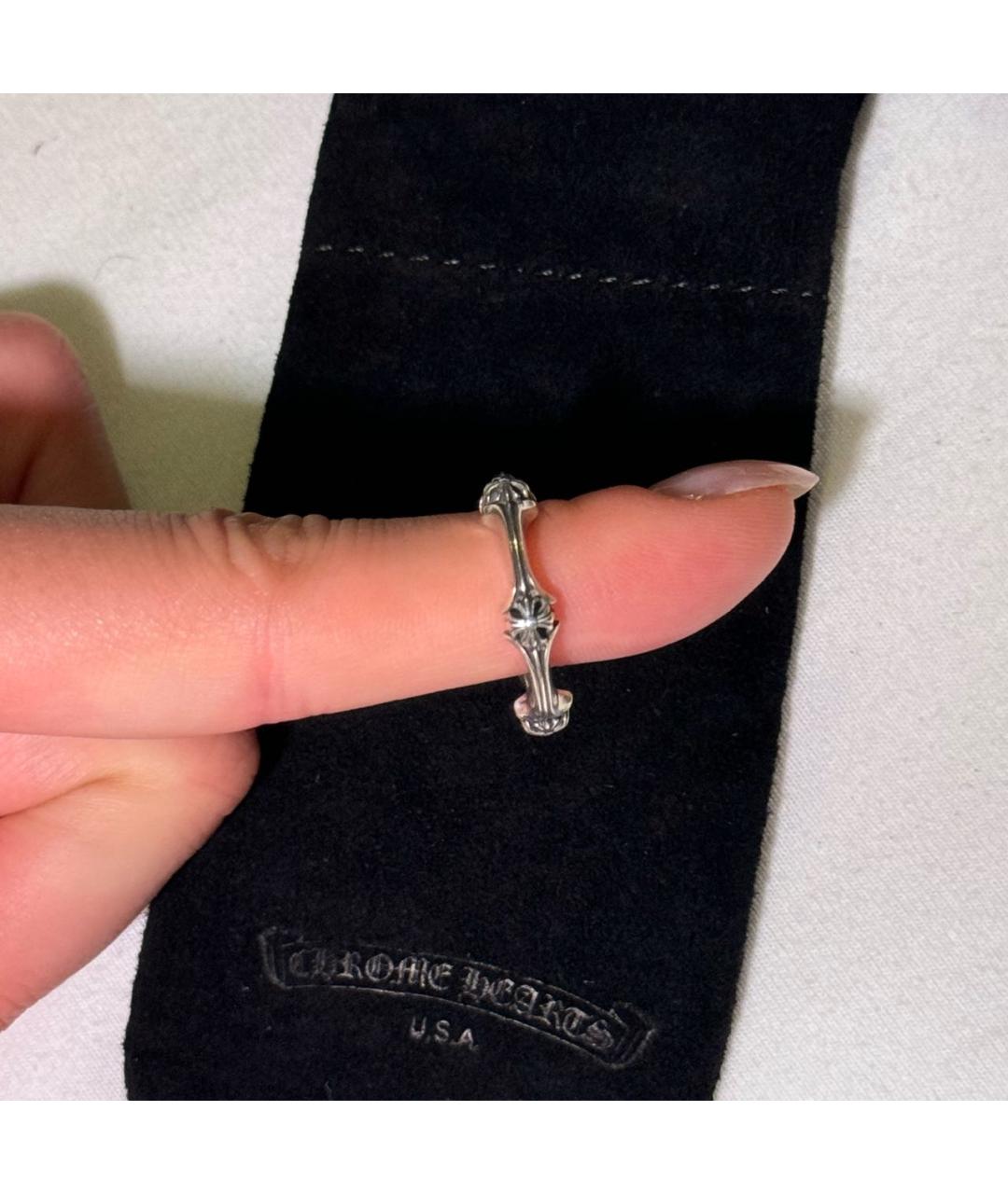 CHROME HEARTS Серебряное серебряное кольцо, фото 4