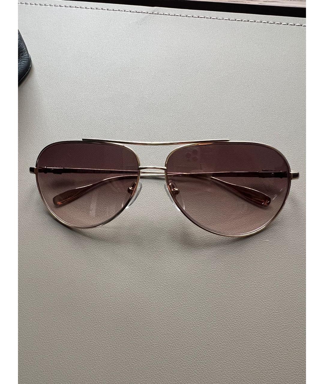 CHROME HEARTS Золотые металлические солнцезащитные очки, фото 7