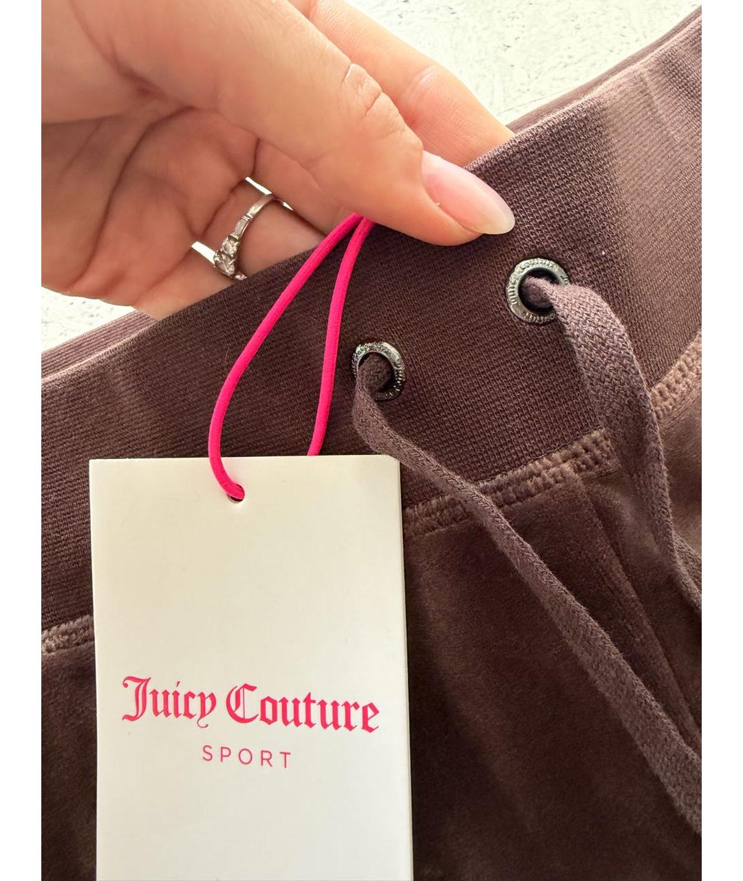 JUICY COUTURE Коричневый велюровый спортивные костюмы, фото 5
