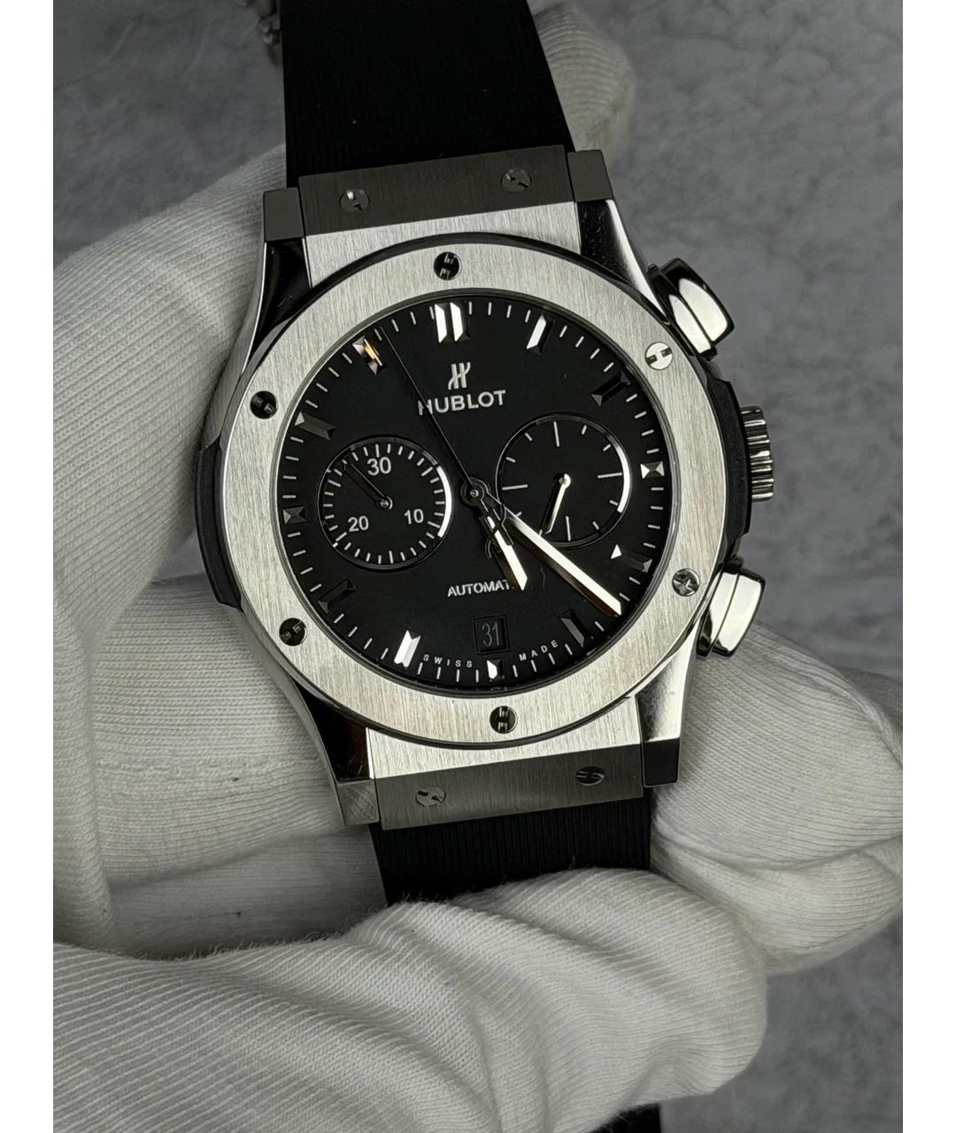 HUBLOT Черные металлические часы, фото 2