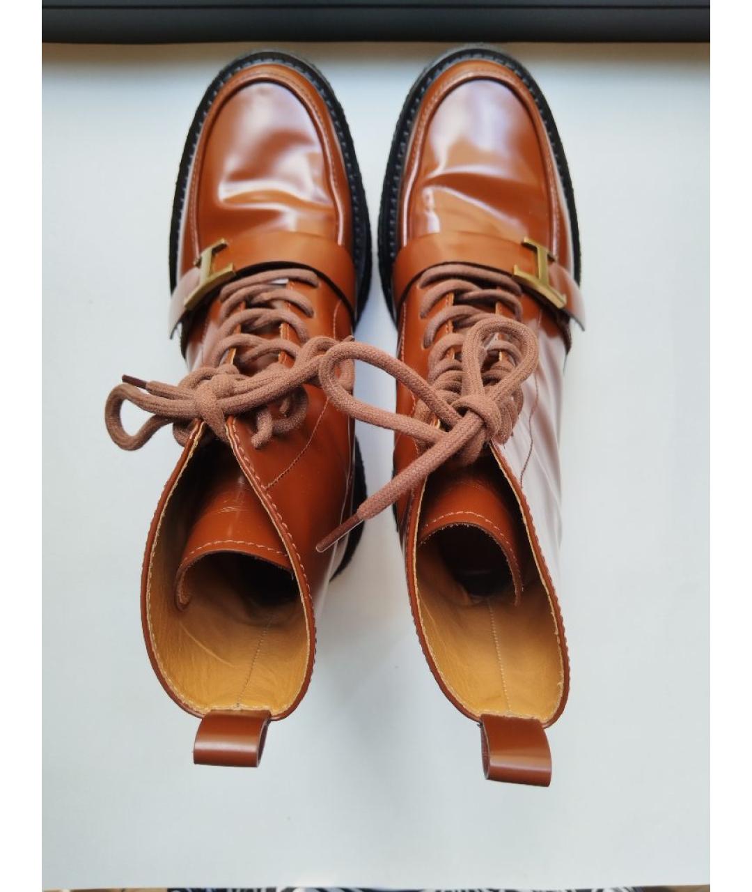 TOD'S Коричневые кожаные ботинки, фото 3