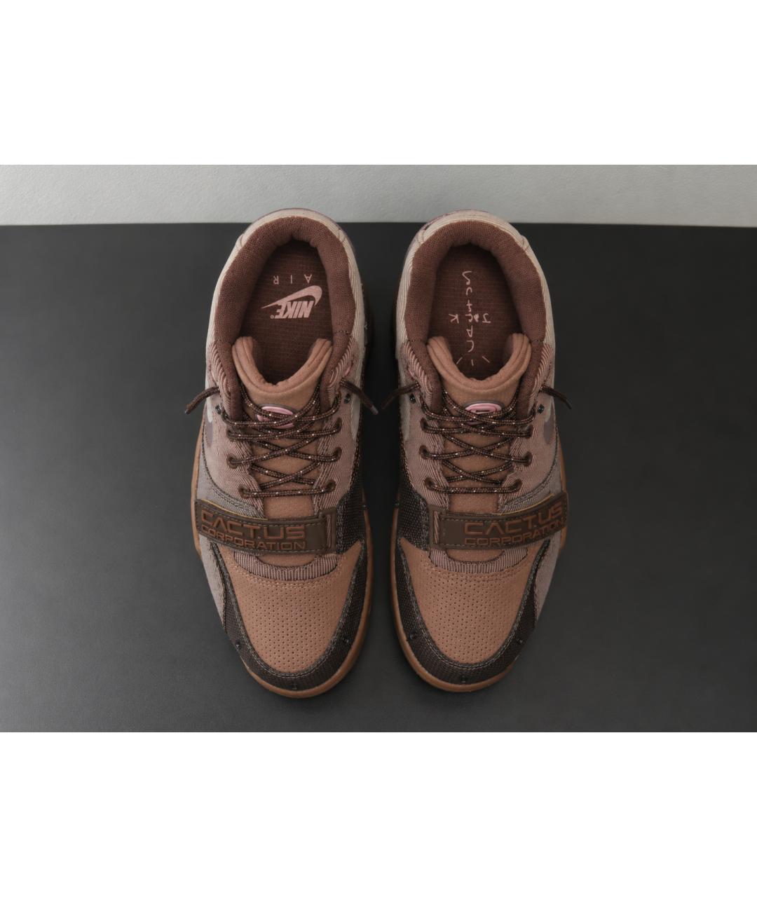 NIKE Коричневые текстильные кроссовки, фото 3