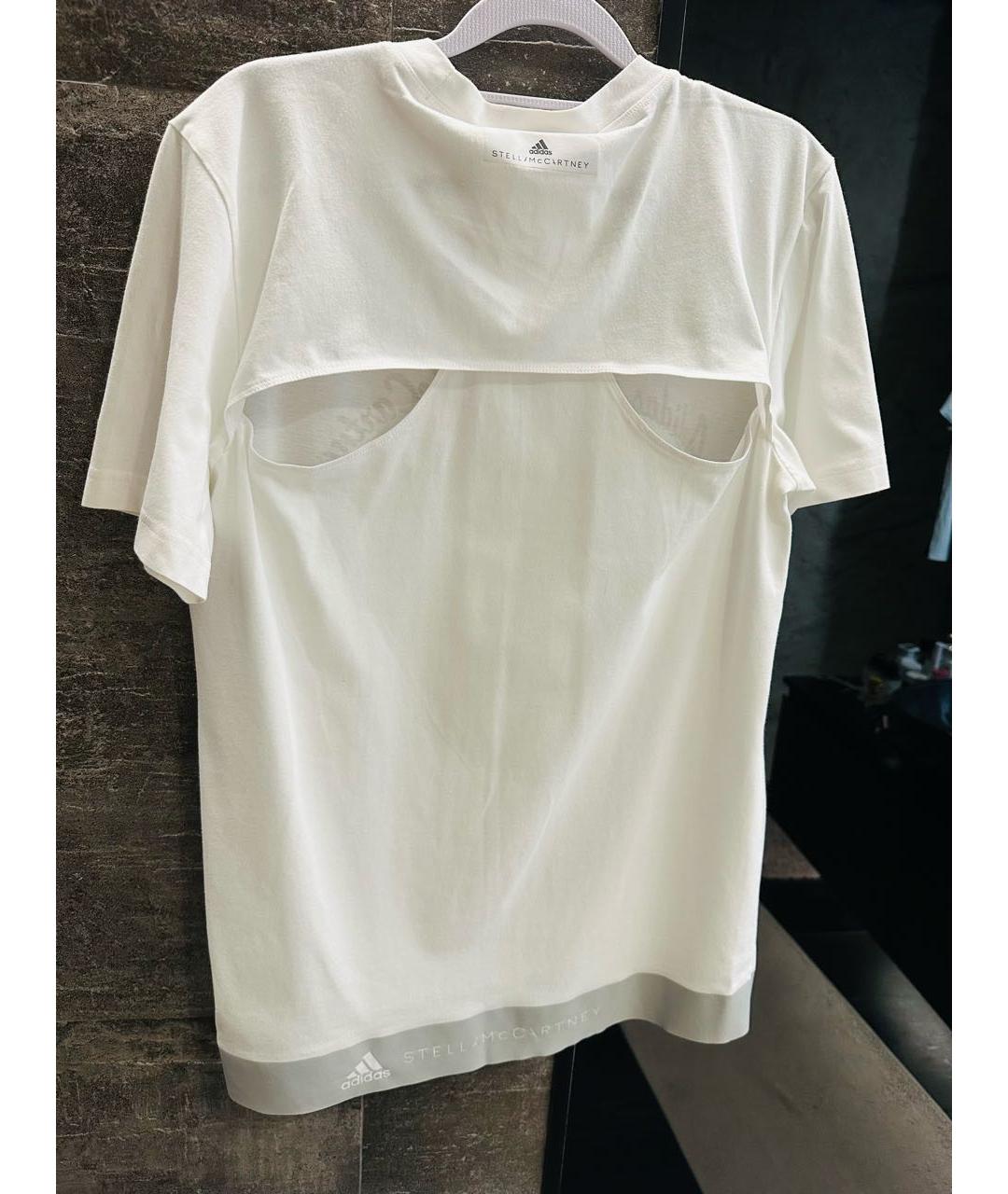 ADIDAS BY STELLA MCCARTNEY Белая хлопковая футболка, фото 2