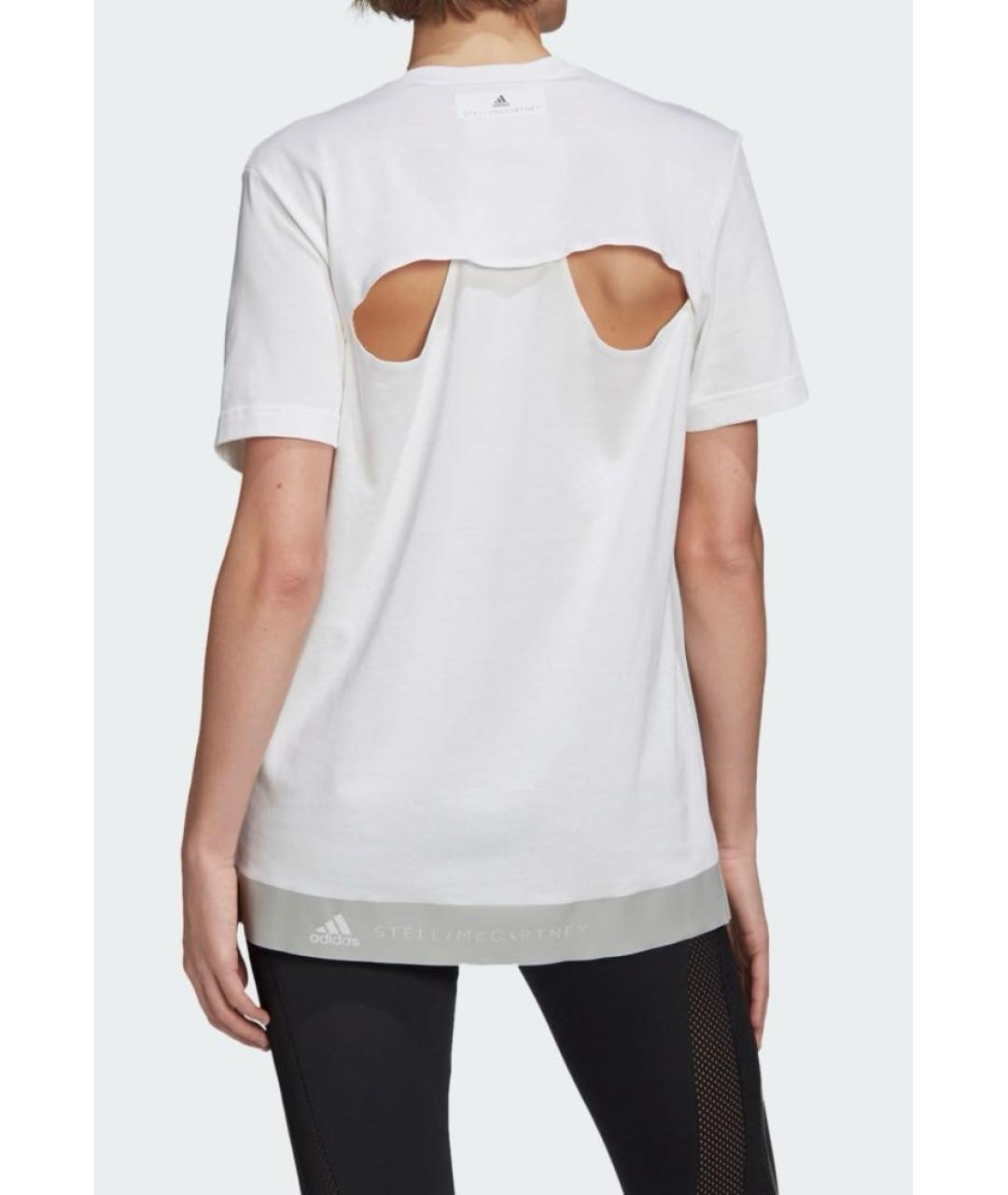 ADIDAS BY STELLA MCCARTNEY Белая хлопковая футболка, фото 7